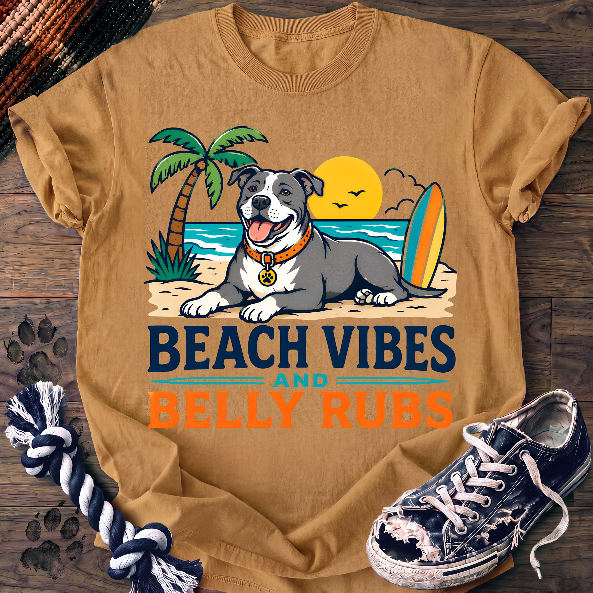 PAWSSION CLUB t-shirt in Mustard color - SKU PC-0293