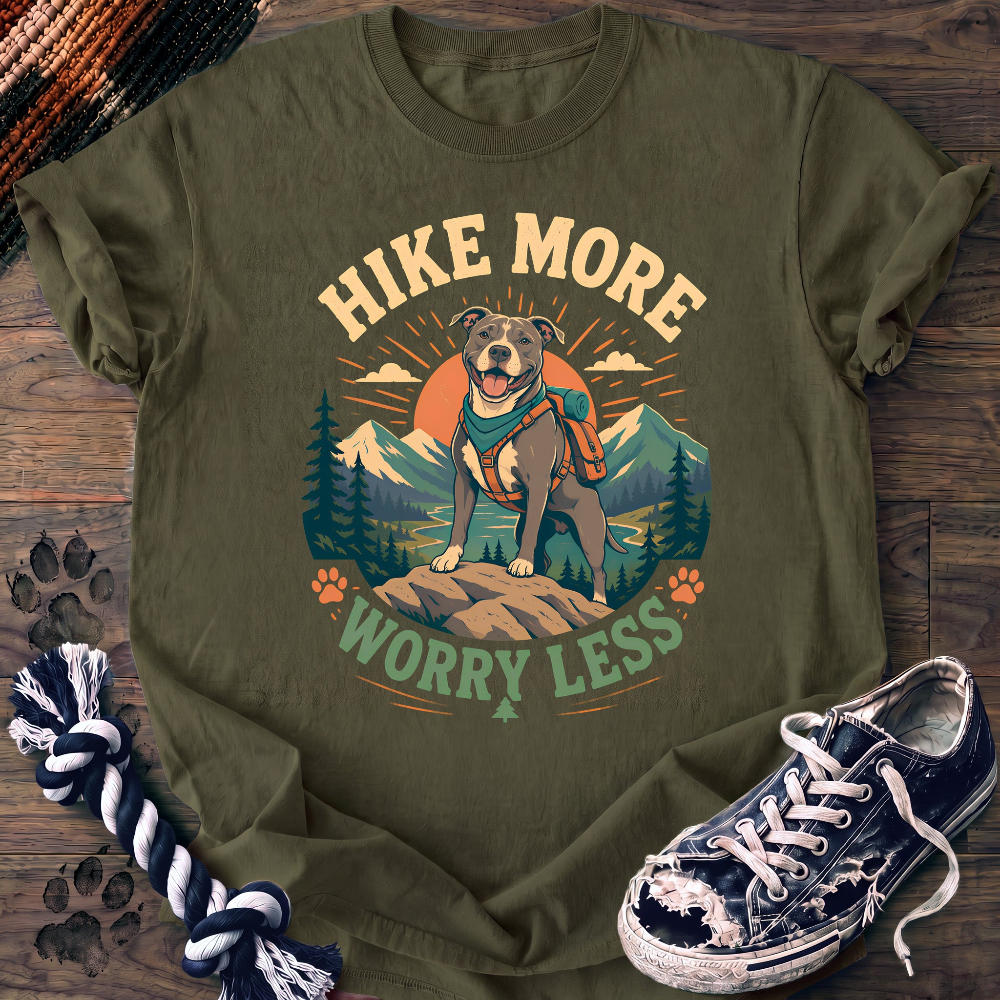 PAWSSION CLUB t-shirt in Moss color - SKU PC-0294