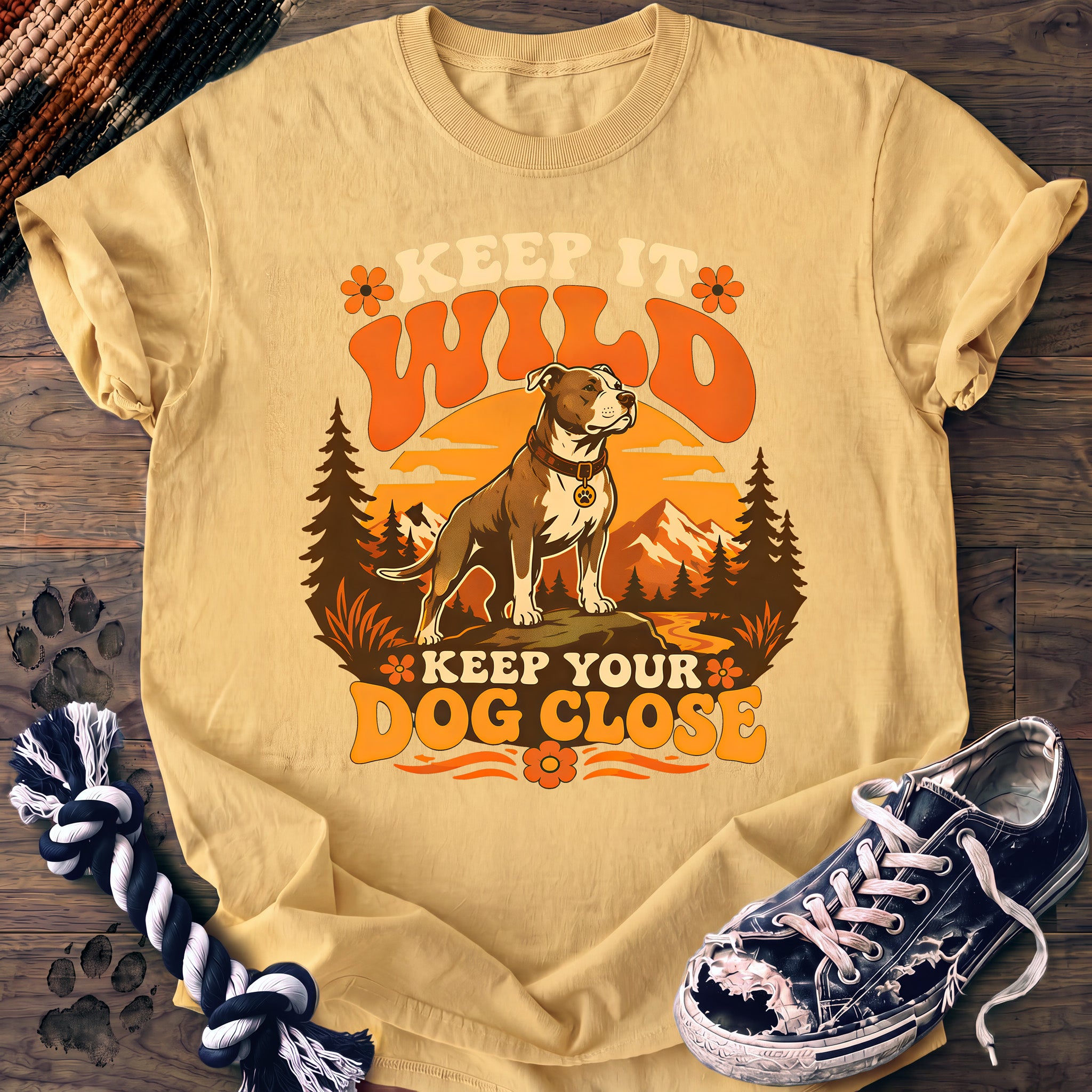 PAWSSION CLUB t-shirt in Butter color - SKU PC-0295