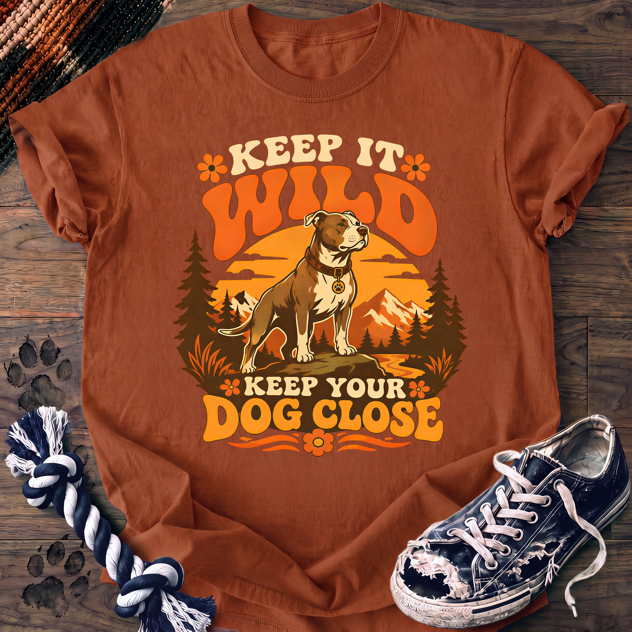 PAWSSION CLUB t-shirt in Yam color - SKU PC-0295