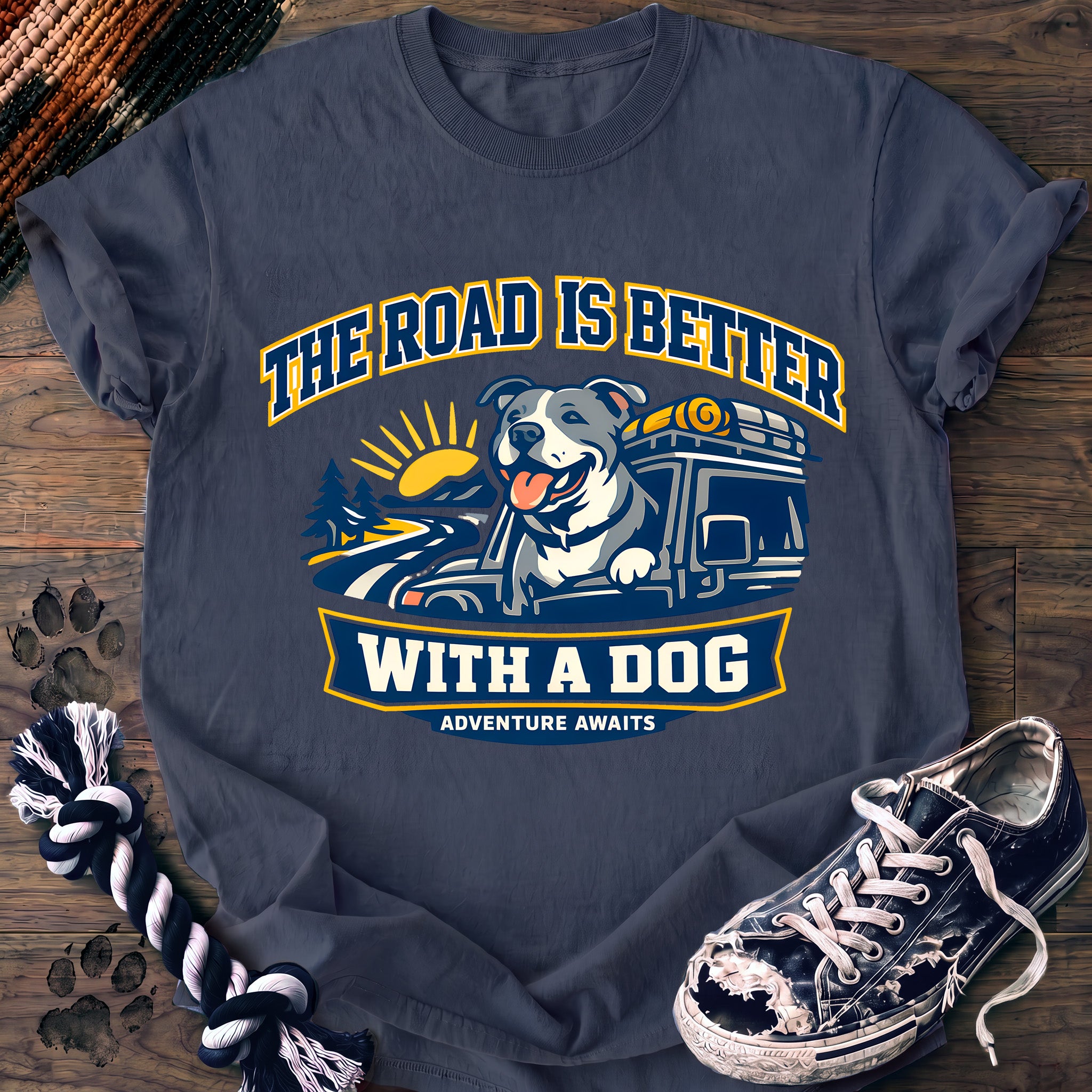 PAWSSION CLUB t-shirt in BlueJean color - SKU PC-0296