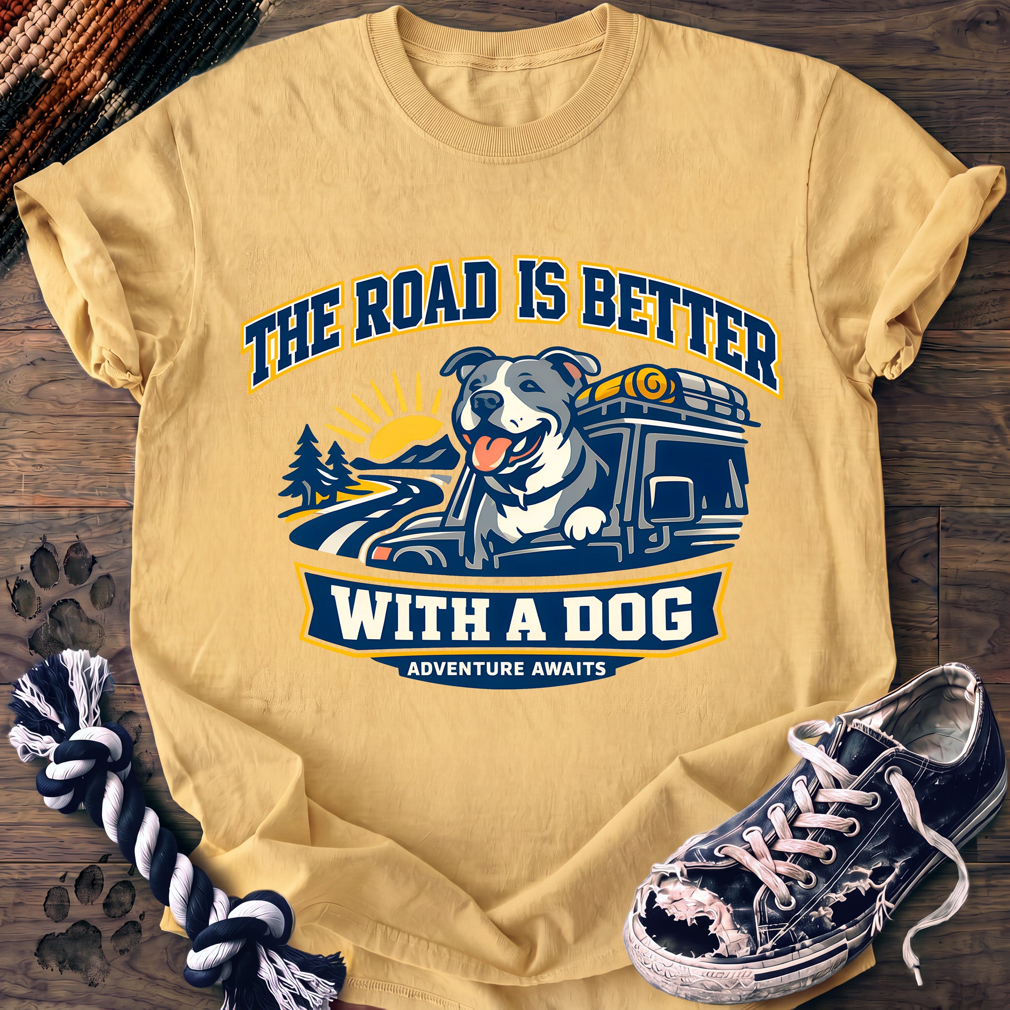 PAWSSION CLUB t-shirt in Butter color - SKU PC-0296