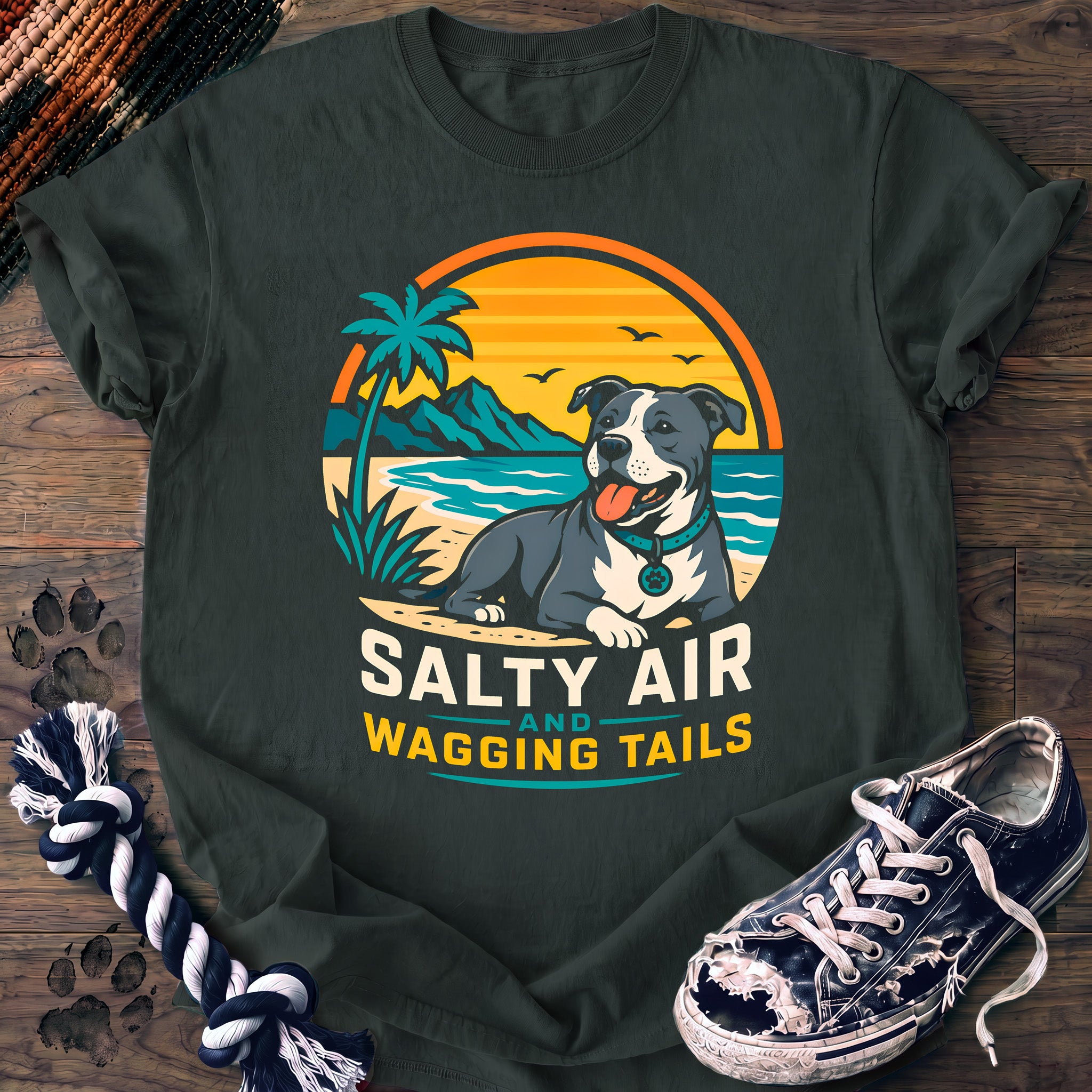 PAWSSION CLUB t-shirt in BlueSpruce color - SKU PC-0297