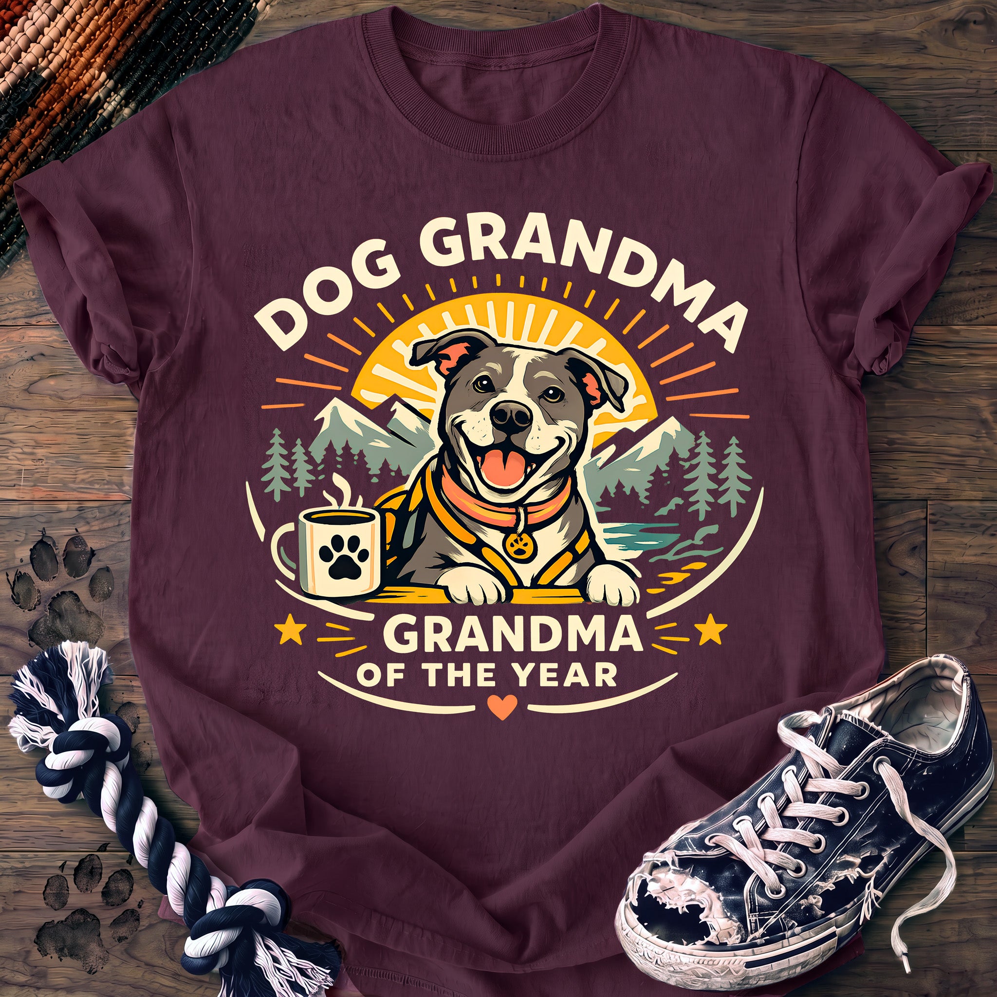 PAWSSION CLUB t-shirt in Berry color - SKU PC-0299
