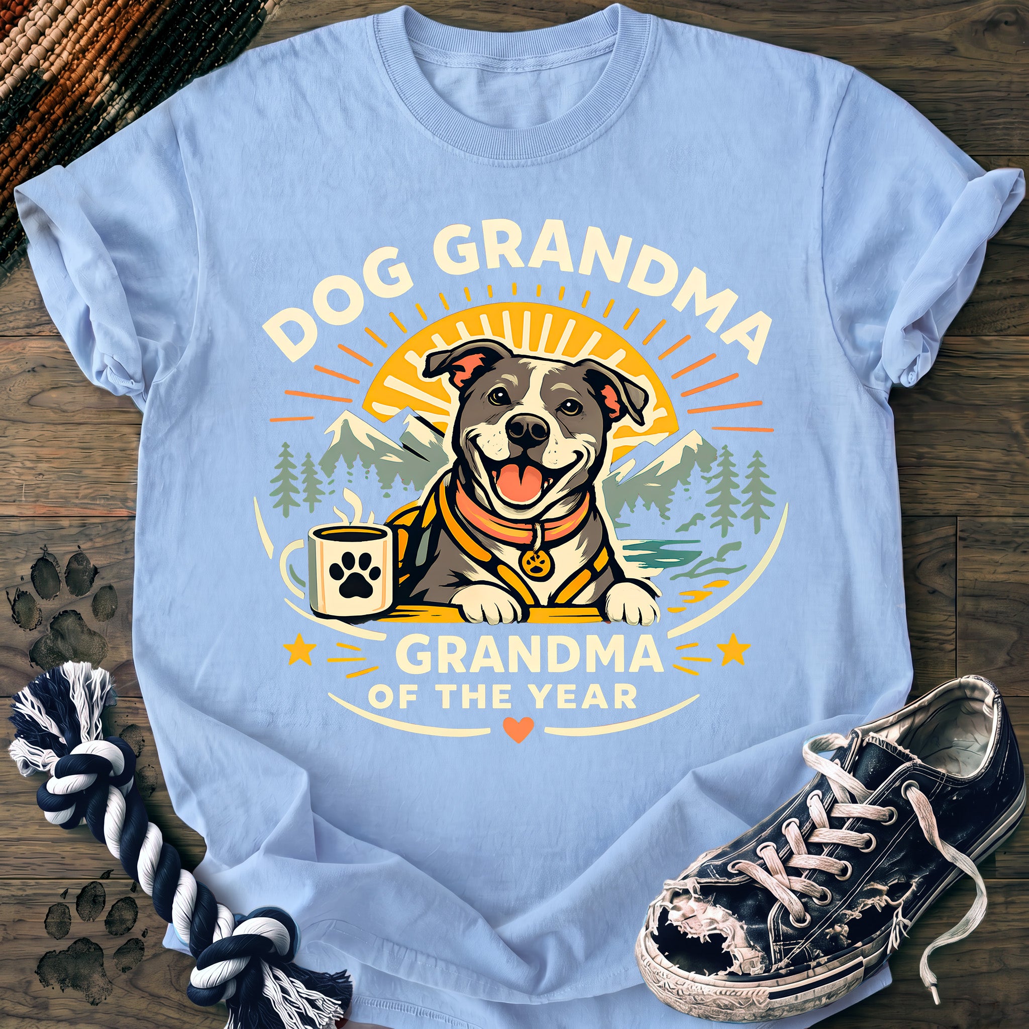 PAWSSION CLUB t-shirt in Chambray color - SKU PC-0299
