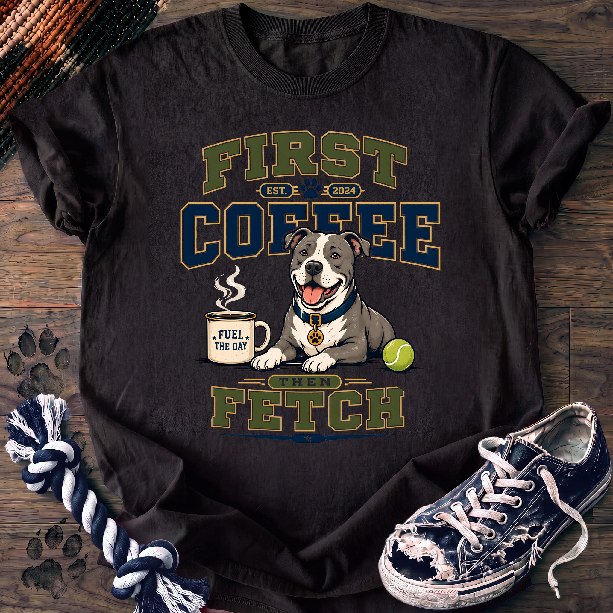 PAWSSION CLUB t-shirt in Black color - SKU PC-0300