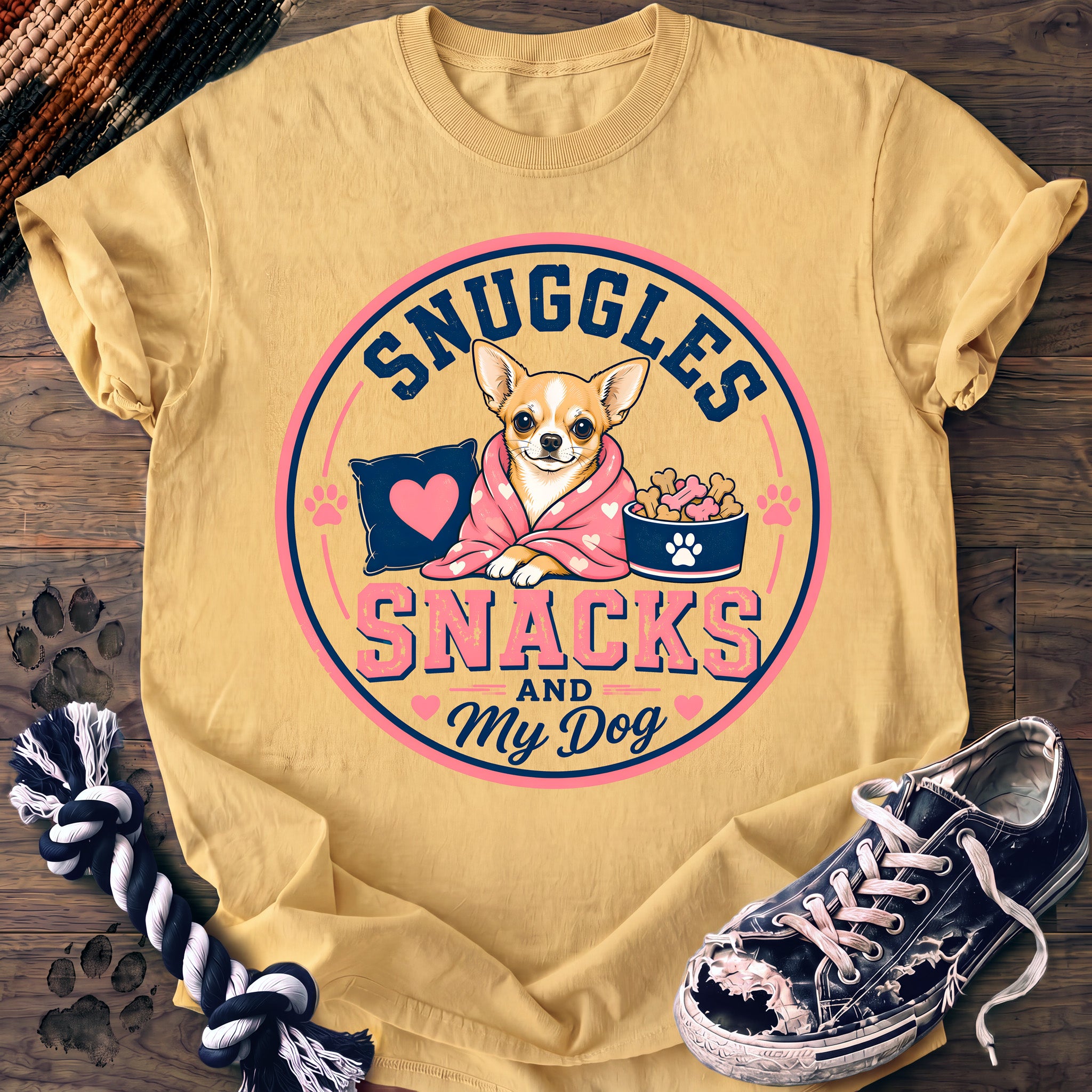 PAWSSION CLUB t-shirt in Butter color - SKU PC-0301