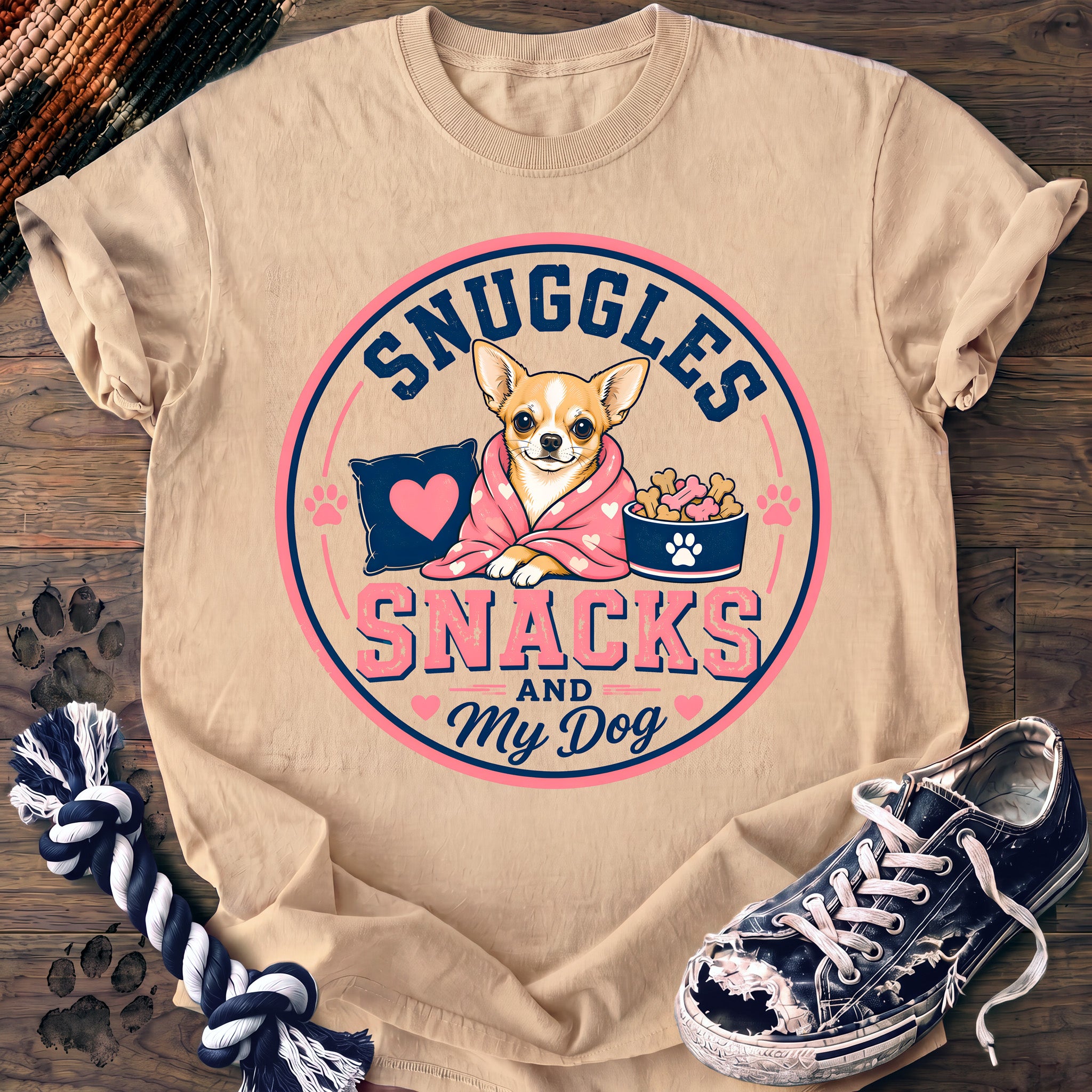 PAWSSION CLUB t-shirt in Ivory color - SKU PC-0301