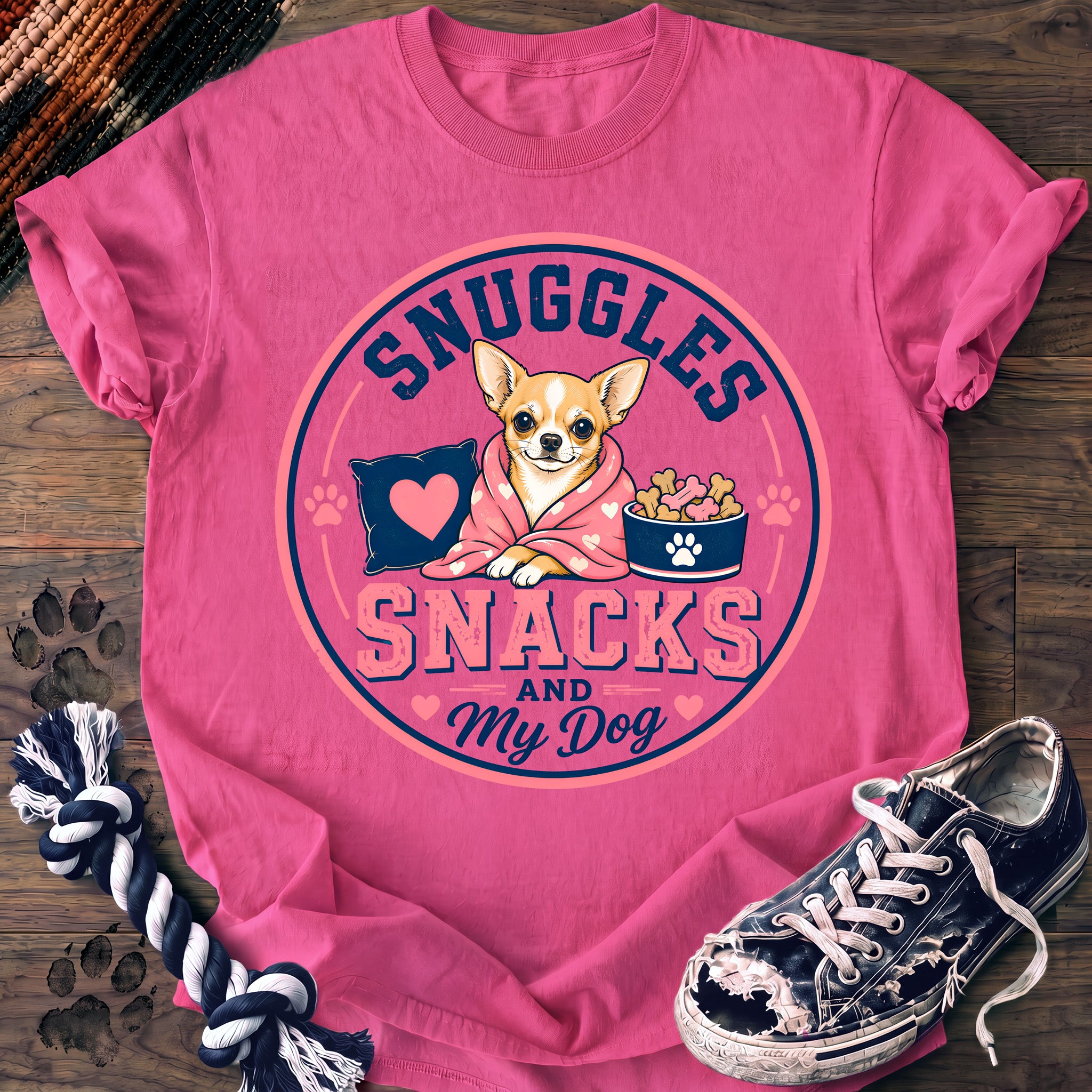 PAWSSION CLUB t-shirt in NeonPink color - SKU PC-0301