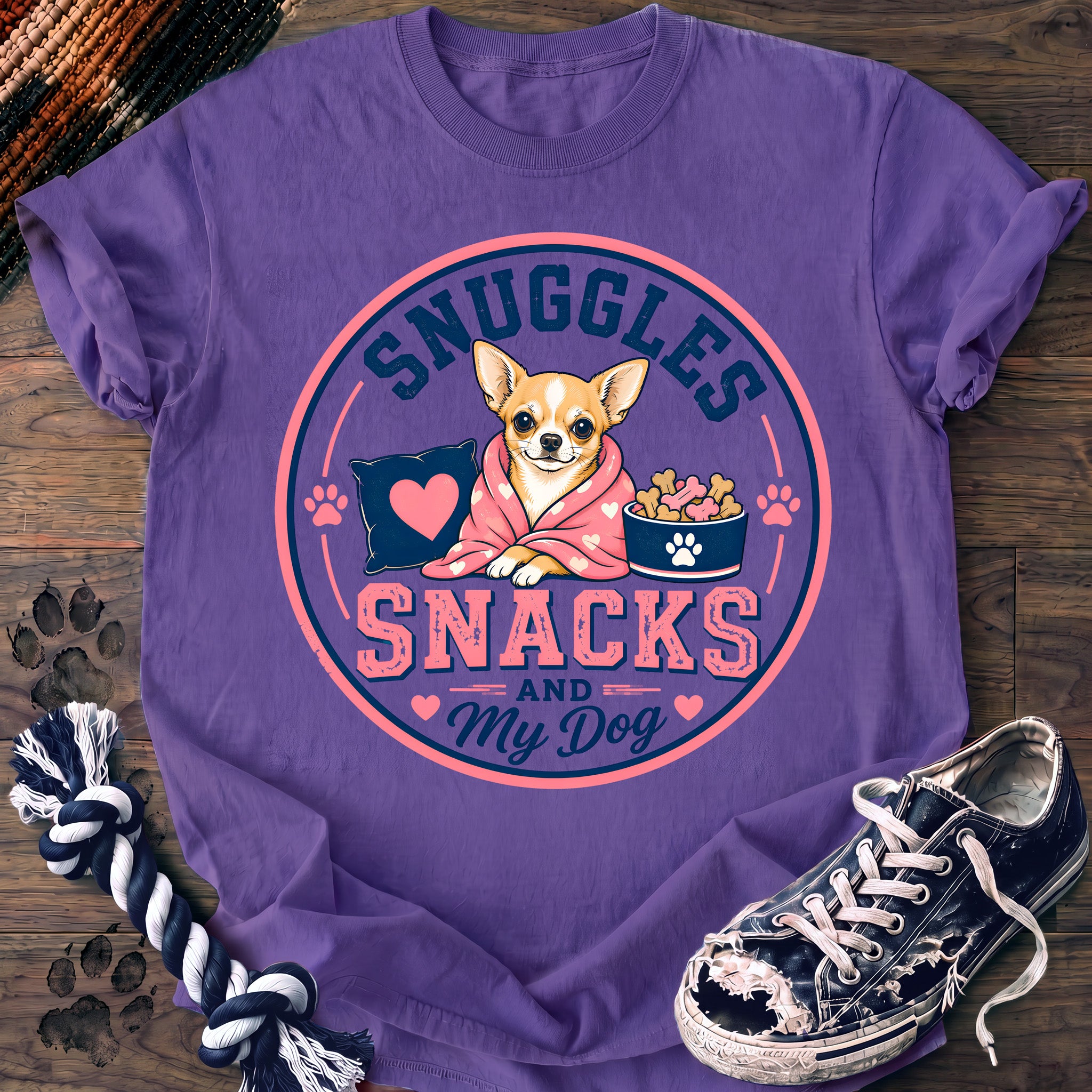 PAWSSION CLUB t-shirt in Violet color - SKU PC-0301
