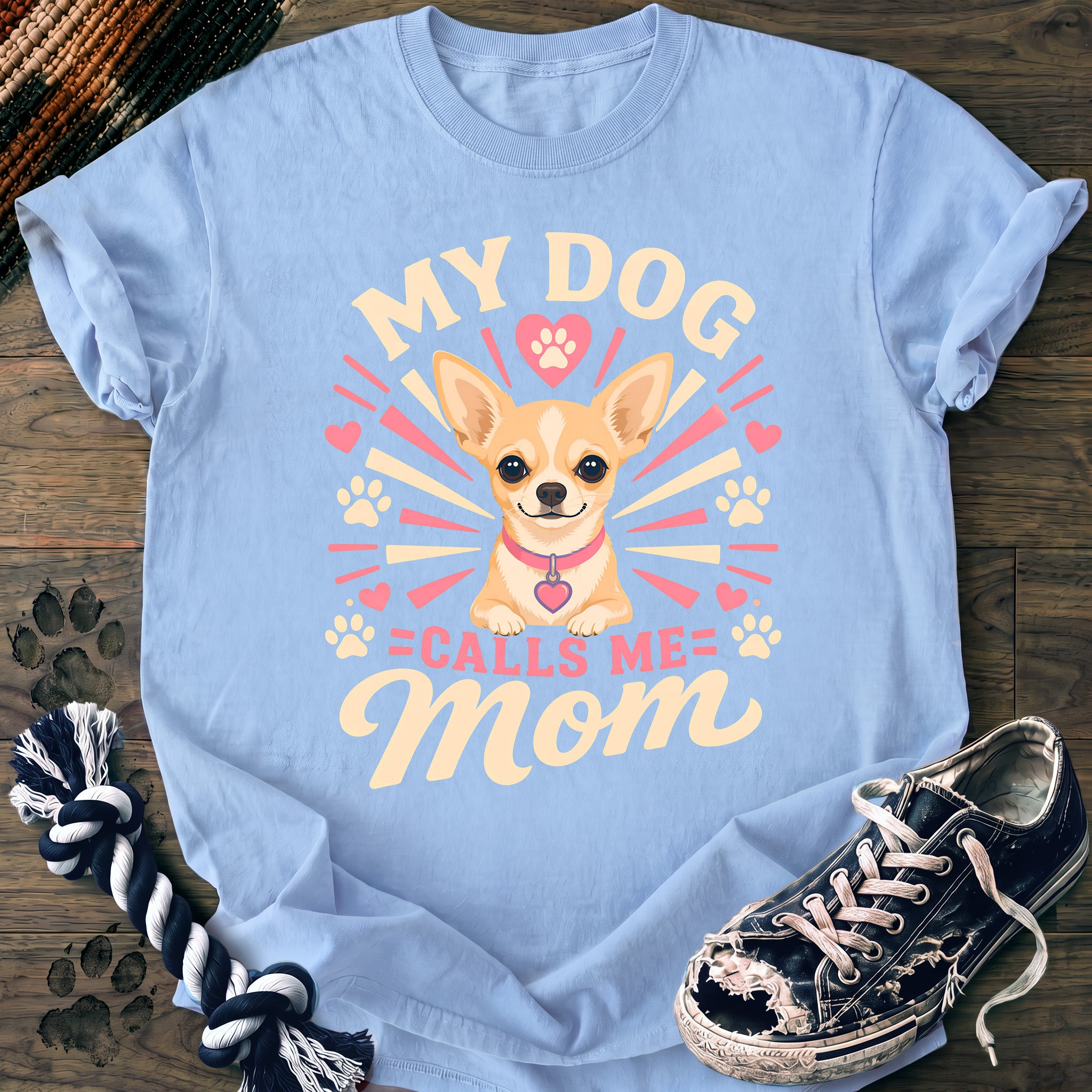 PAWSSION CLUB t-shirt in Chambray color - SKU PC-0302