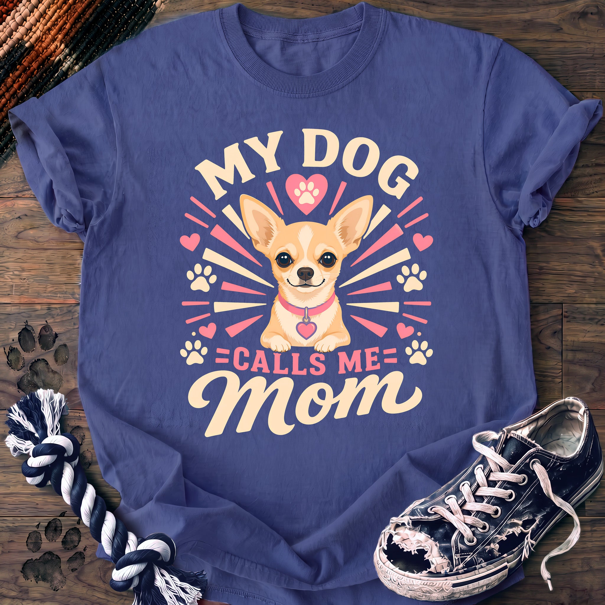 PAWSSION CLUB t-shirt in FloBlue color - SKU PC-0302