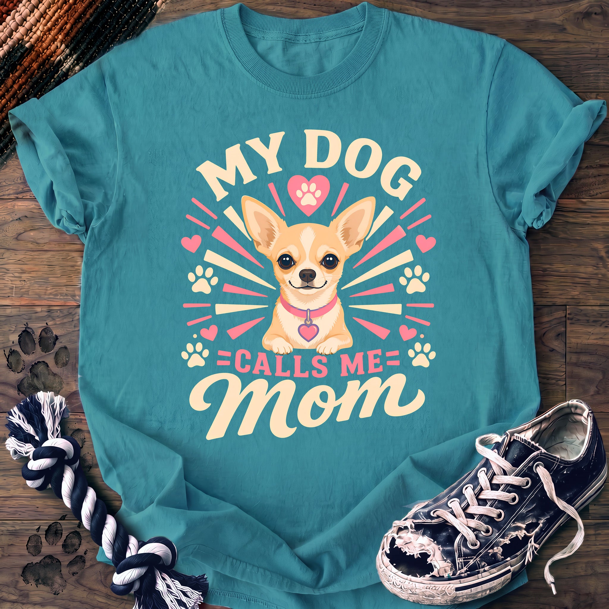 PAWSSION CLUB t-shirt in LagoonBlue color - SKU PC-0302