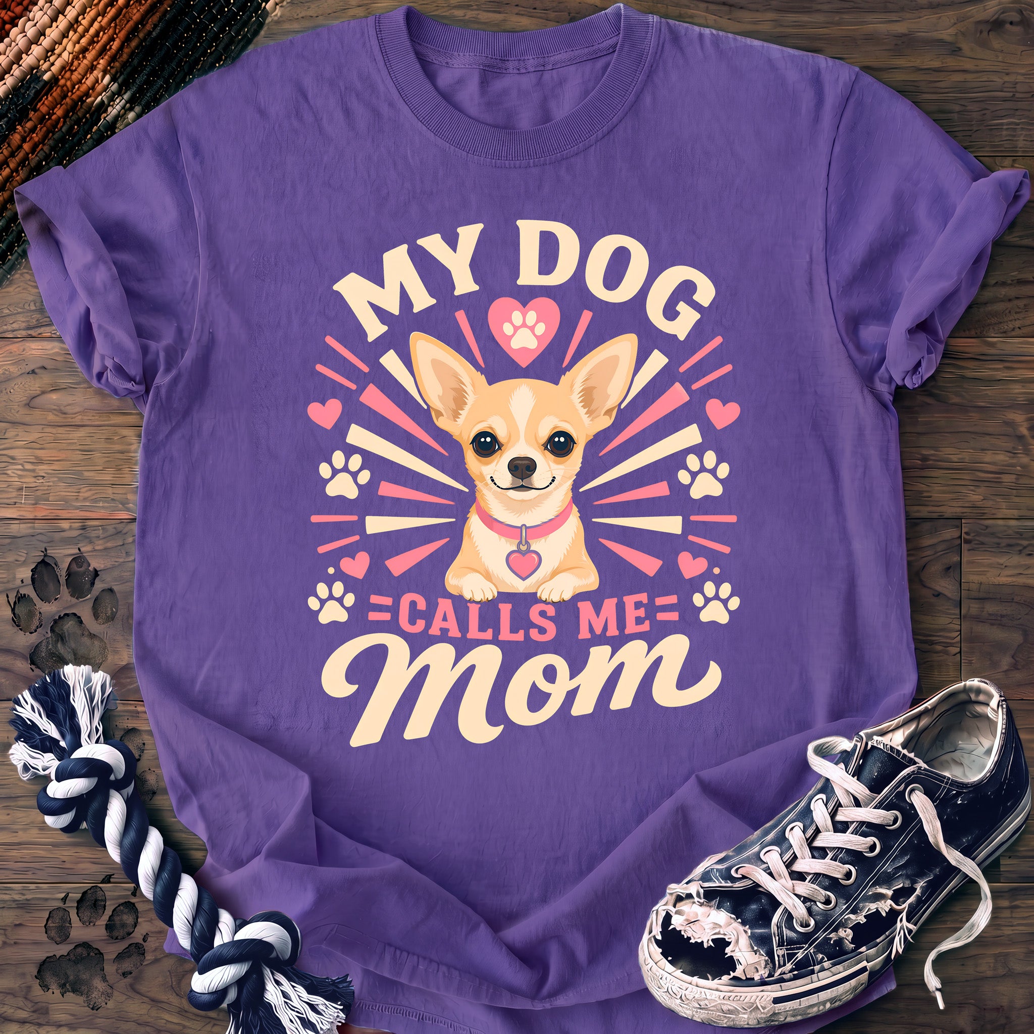 PAWSSION CLUB t-shirt in Violet color - SKU PC-0302