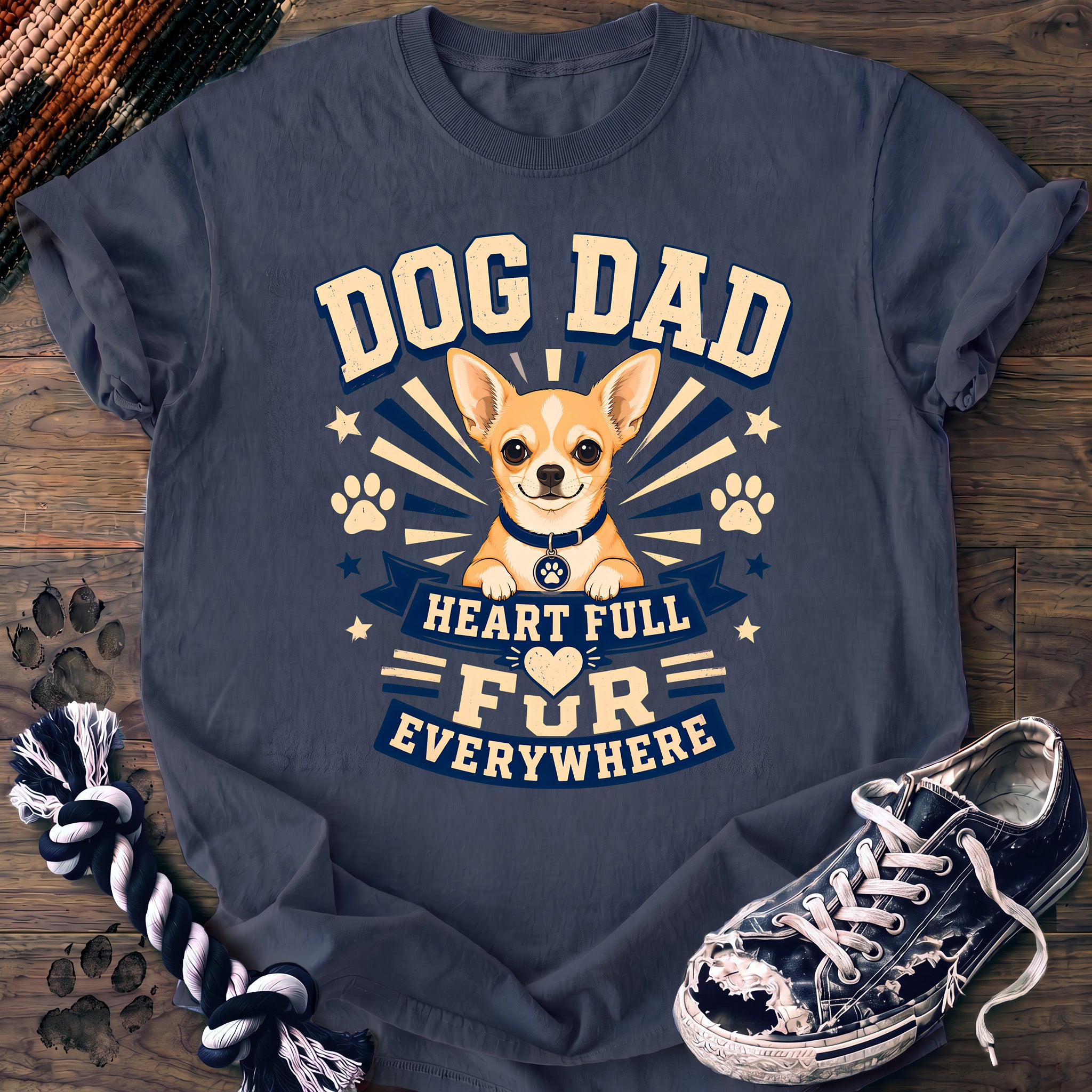PAWSSION CLUB t-shirt in BlueJean color - SKU PC-0303
