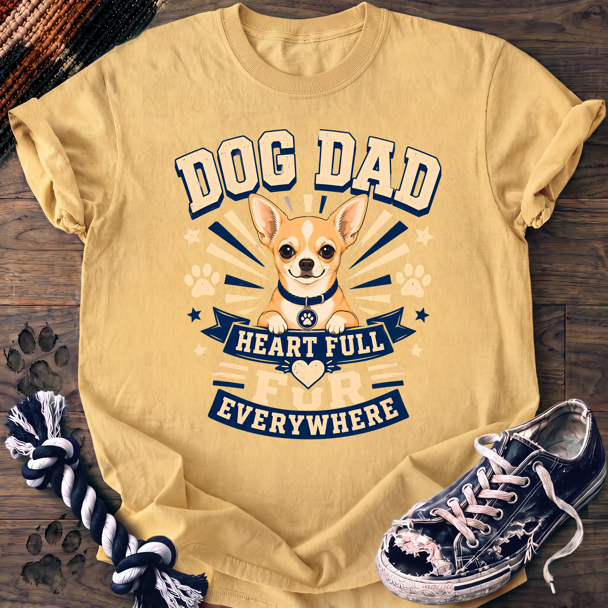 PAWSSION CLUB t-shirt in Butter color - SKU PC-0303
