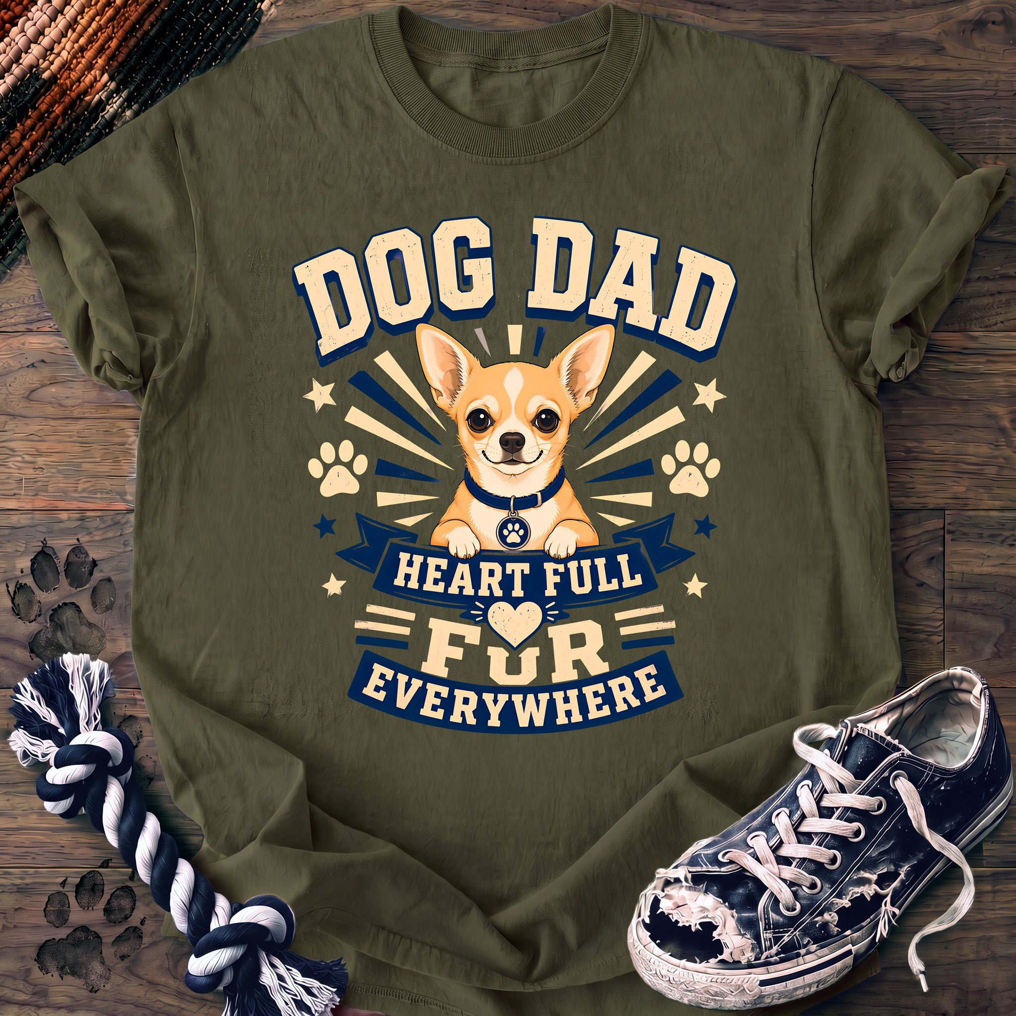 PAWSSION CLUB t-shirt in Moss color - SKU PC-0303
