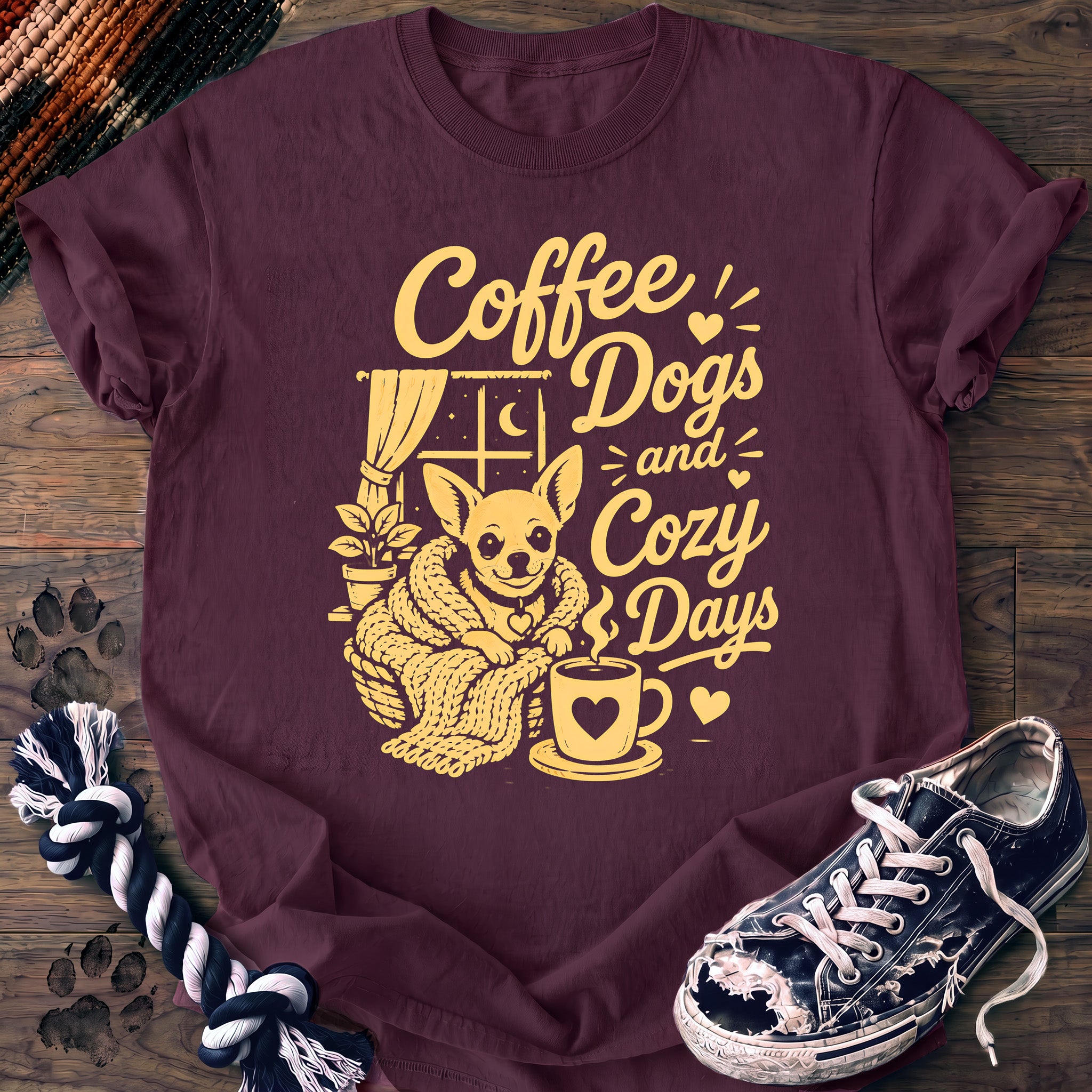 PAWSSION CLUB t-shirt in Berry color - SKU PC-0304