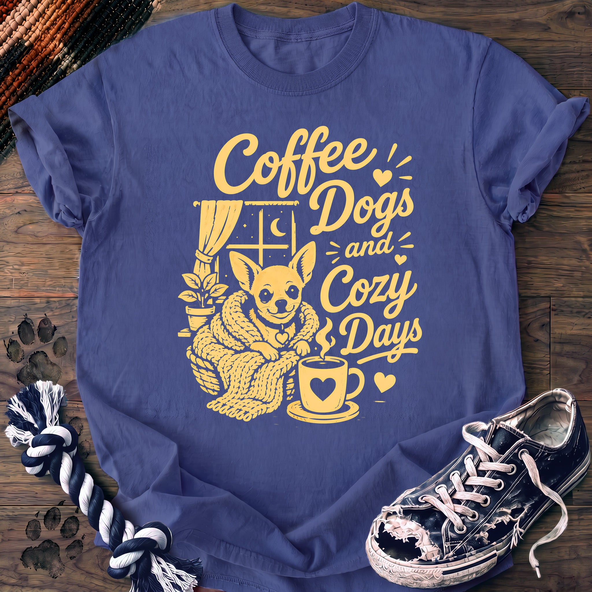PAWSSION CLUB t-shirt in FloBlue color - SKU PC-0304
