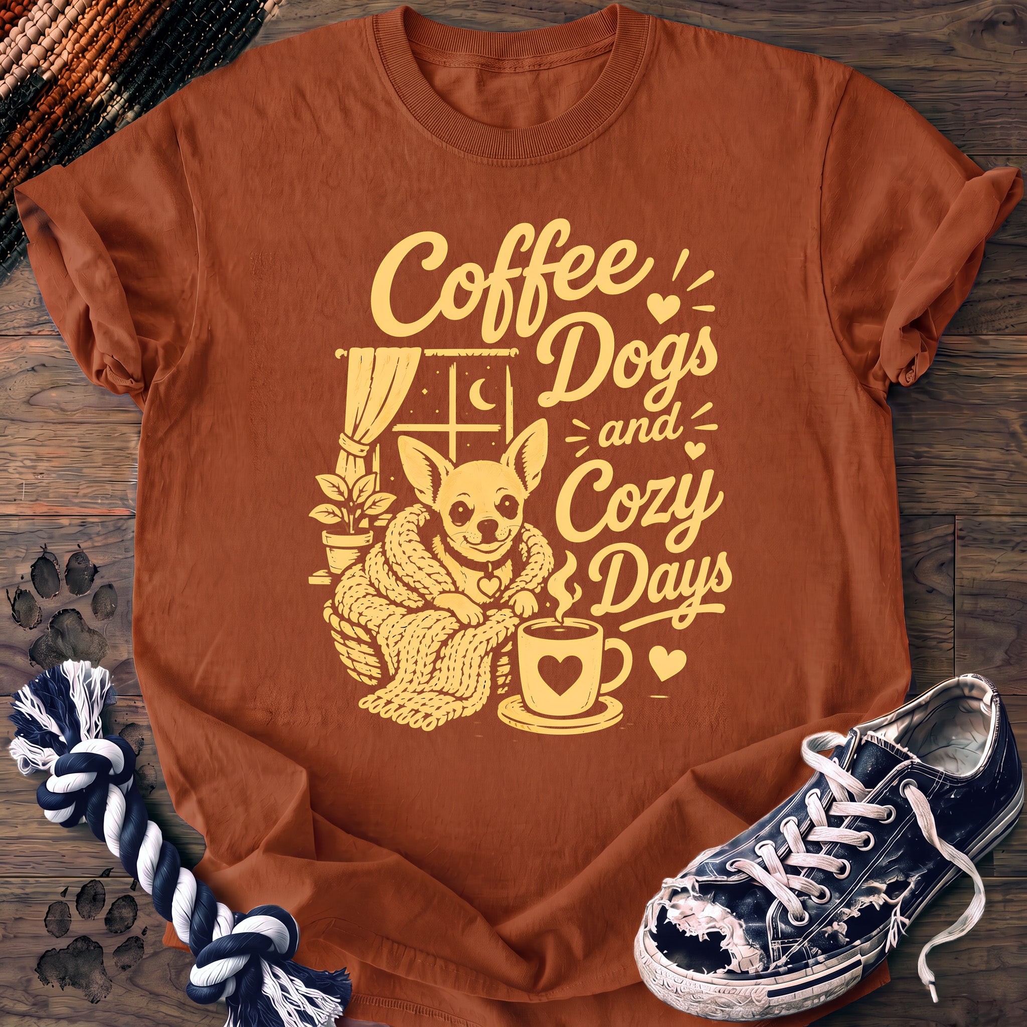 PAWSSION CLUB t-shirt in Yam color - SKU PC-0304