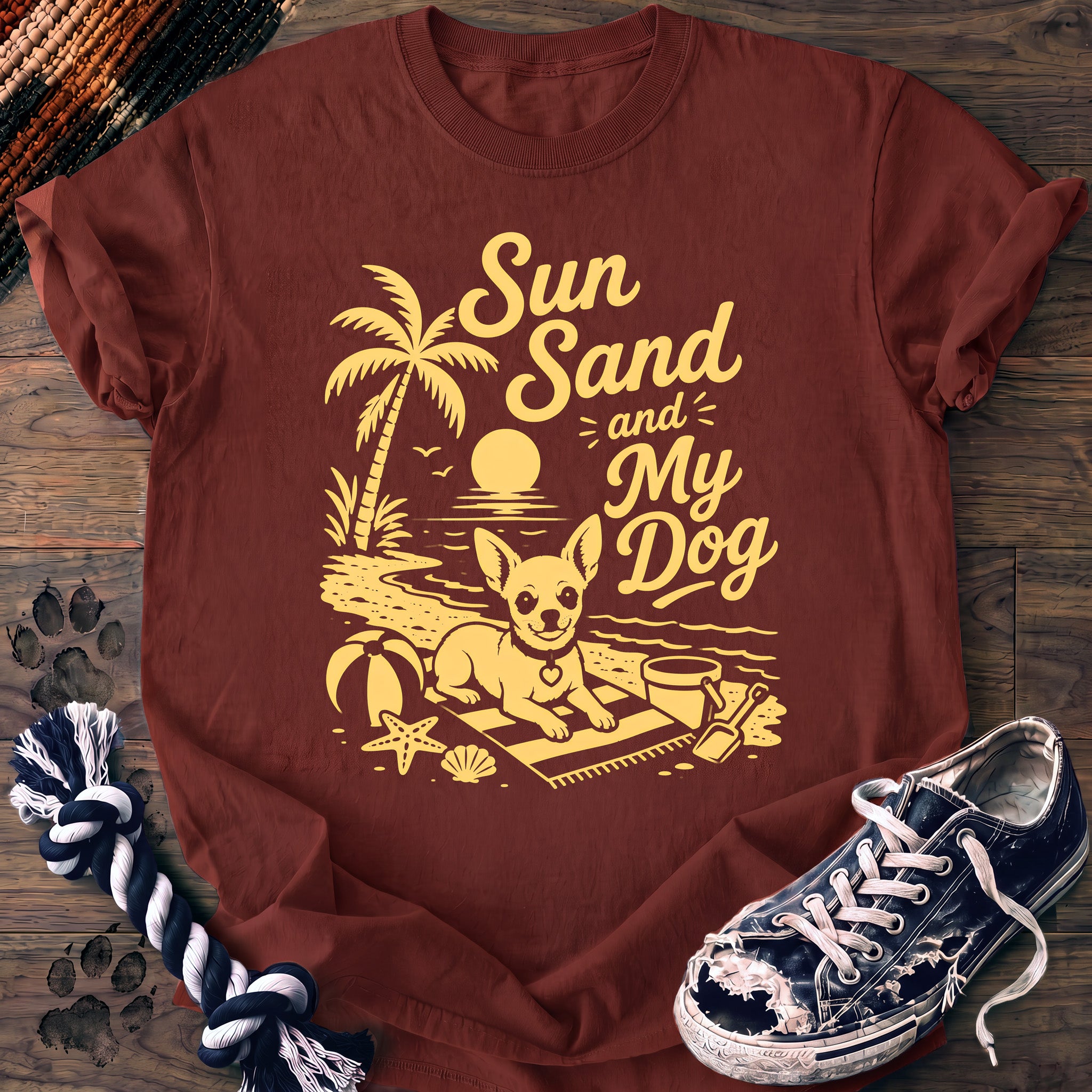 PAWSSION CLUB t-shirt in Brick color - SKU PC-0306