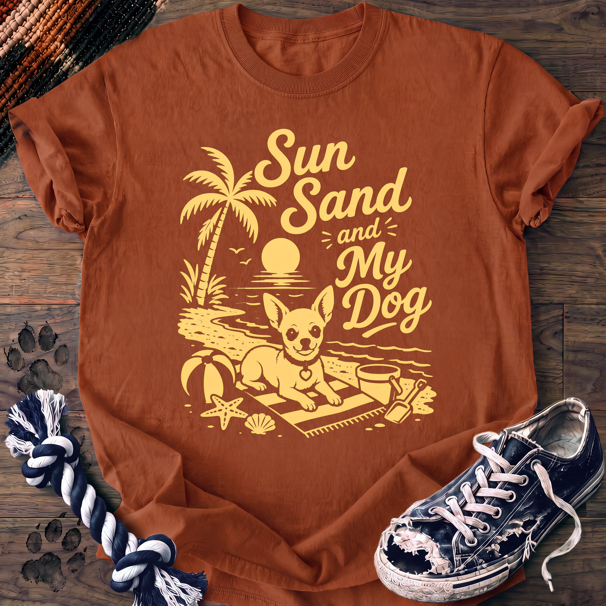 PAWSSION CLUB t-shirt in Yam color - SKU PC-0306