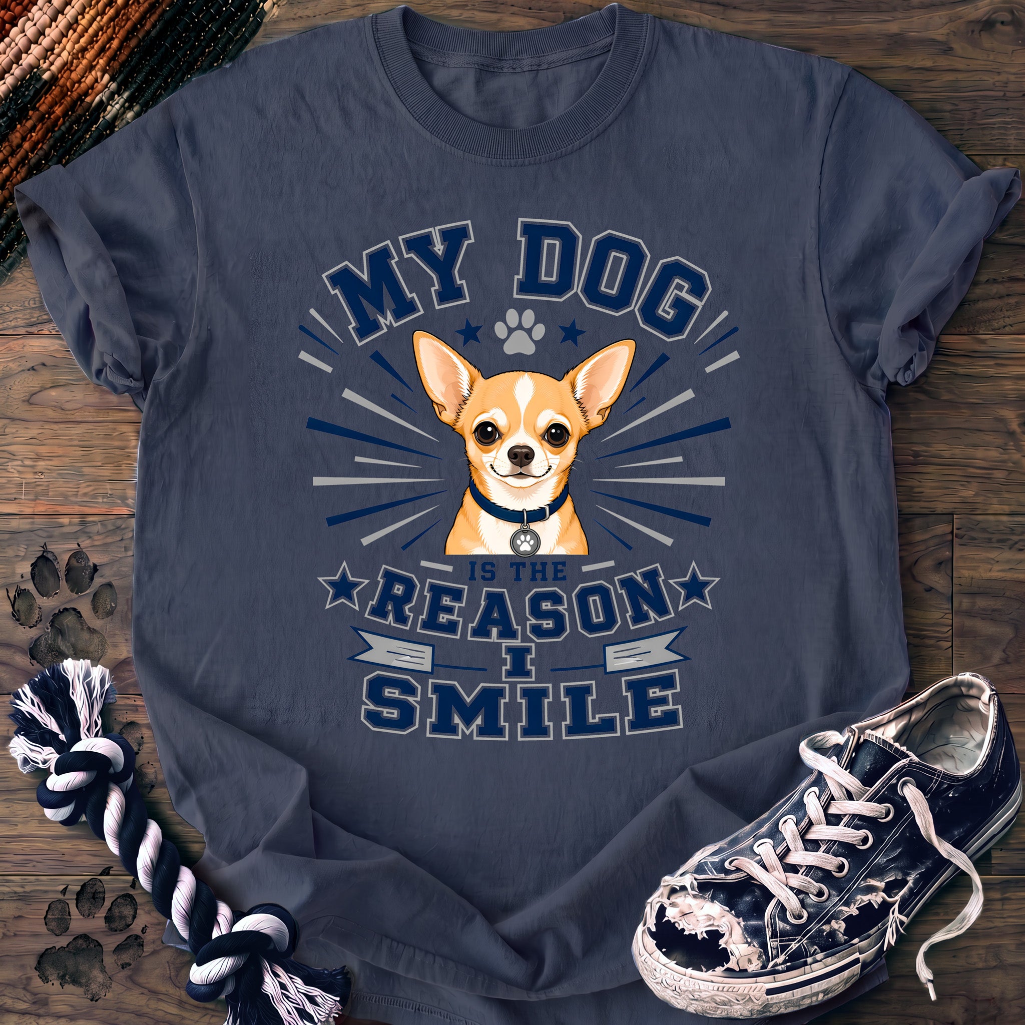 PAWSSION CLUB t-shirt in BlueJean color - SKU PC-0307