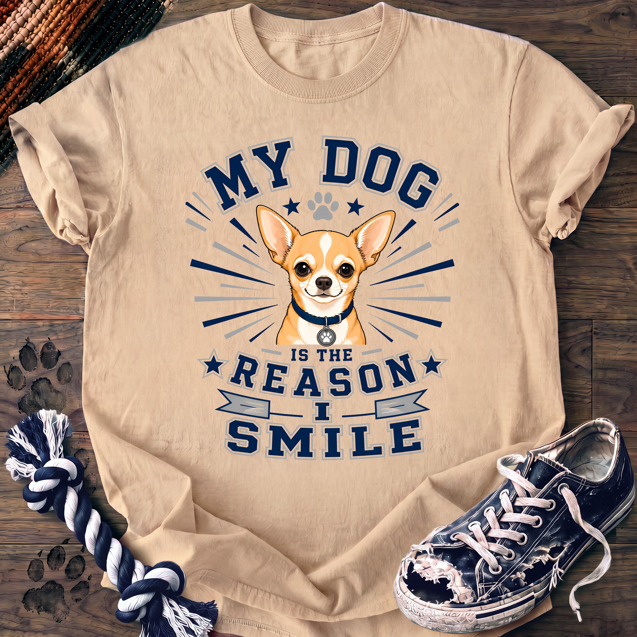 PAWSSION CLUB t-shirt in Ivory color - SKU PC-0307