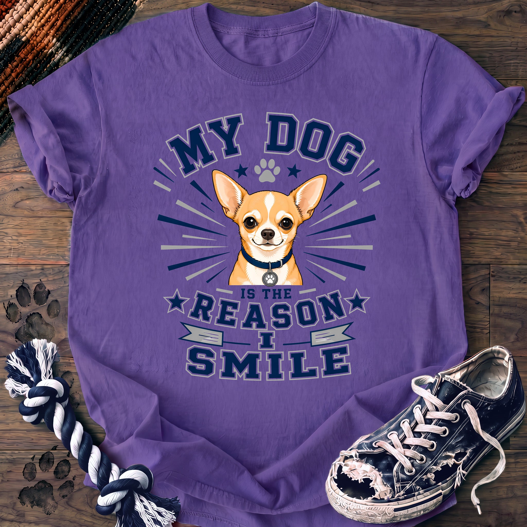 PAWSSION CLUB t-shirt in Violet color - SKU PC-0307
