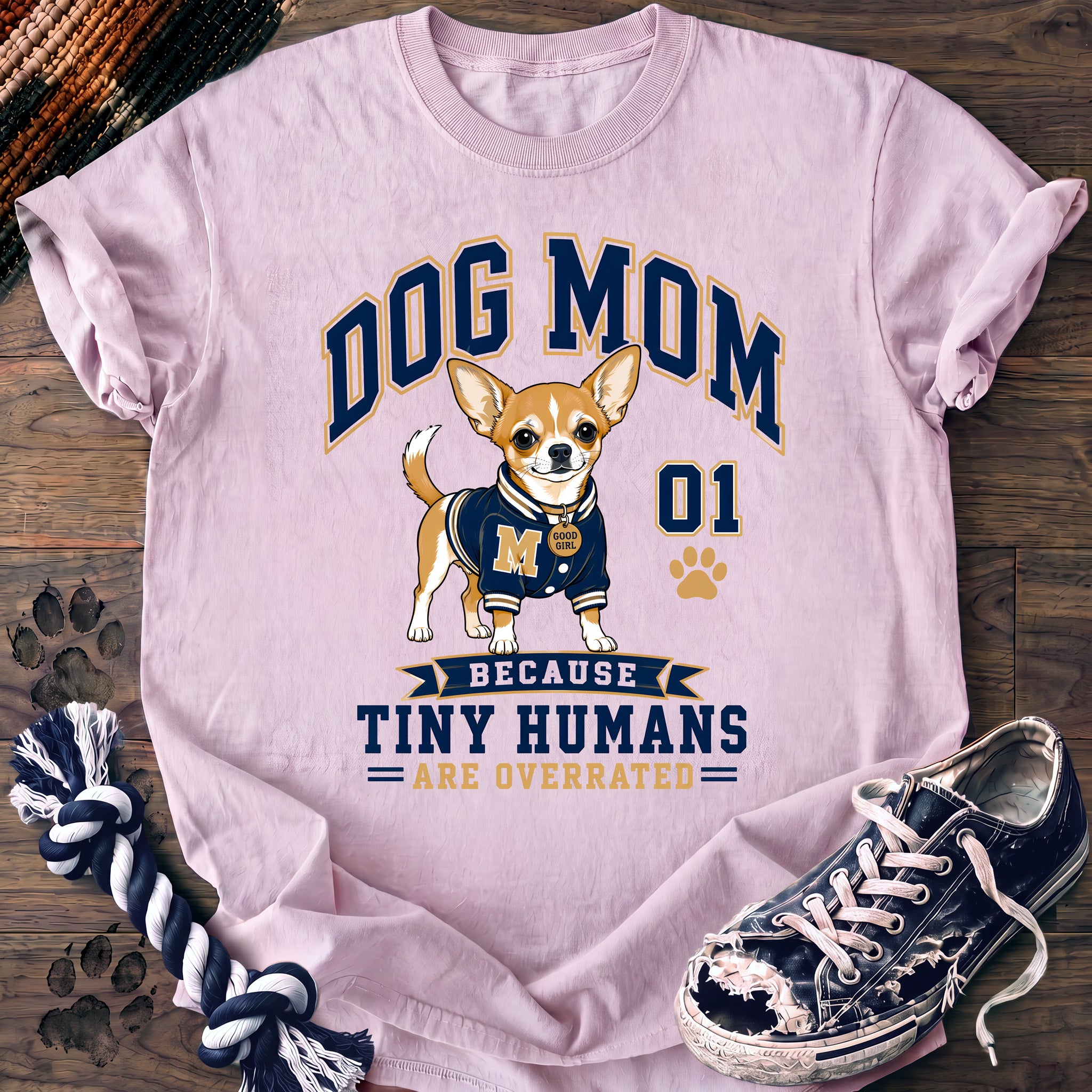PAWSSION CLUB t-shirt in Blossom color - SKU PC-0309
