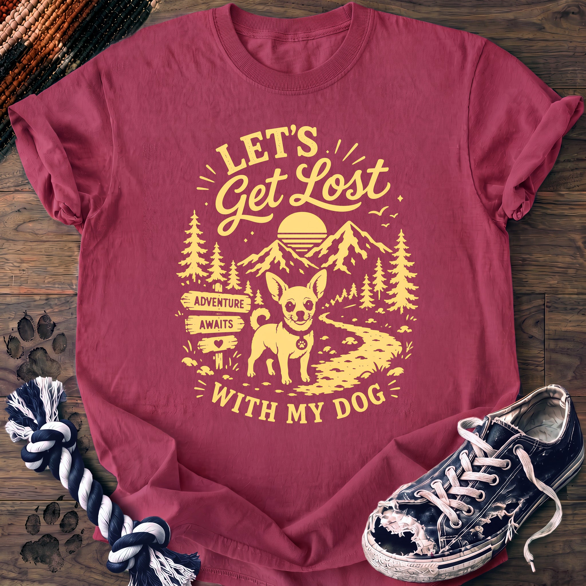 PAWSSION CLUB t-shirt in Crunchberry color - SKU PC-0310
