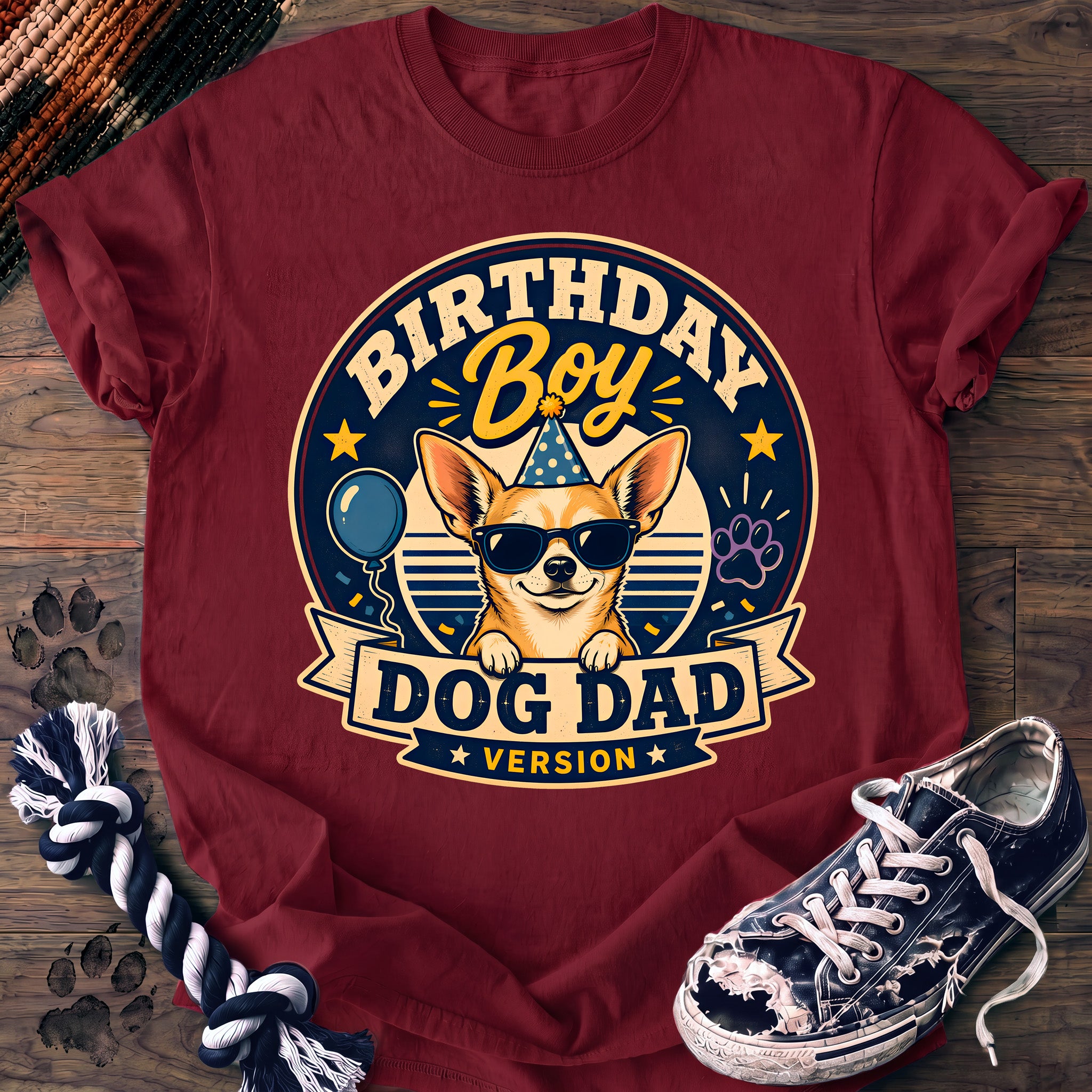 PAWSSION CLUB t-shirt in Crimson color - SKU PC-0312