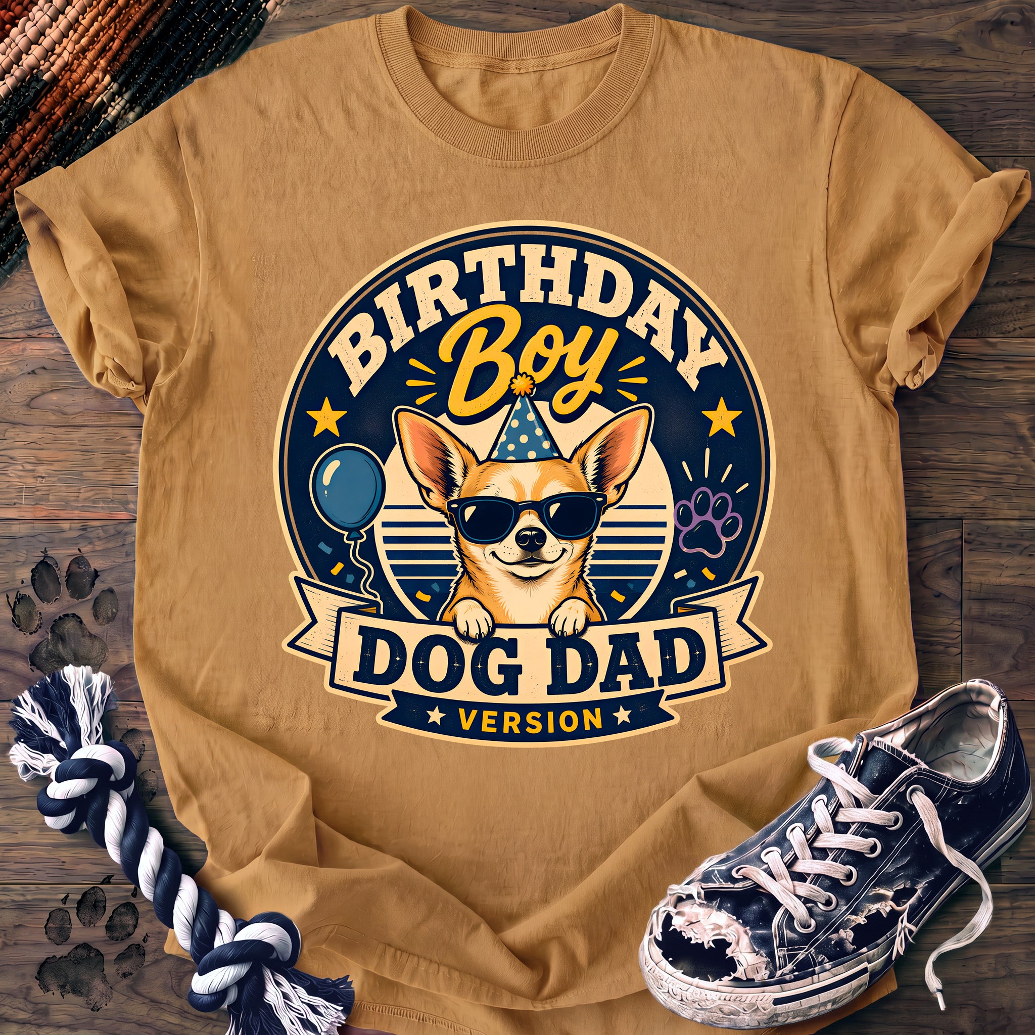 PAWSSION CLUB t-shirt in Mustard color - SKU PC-0312