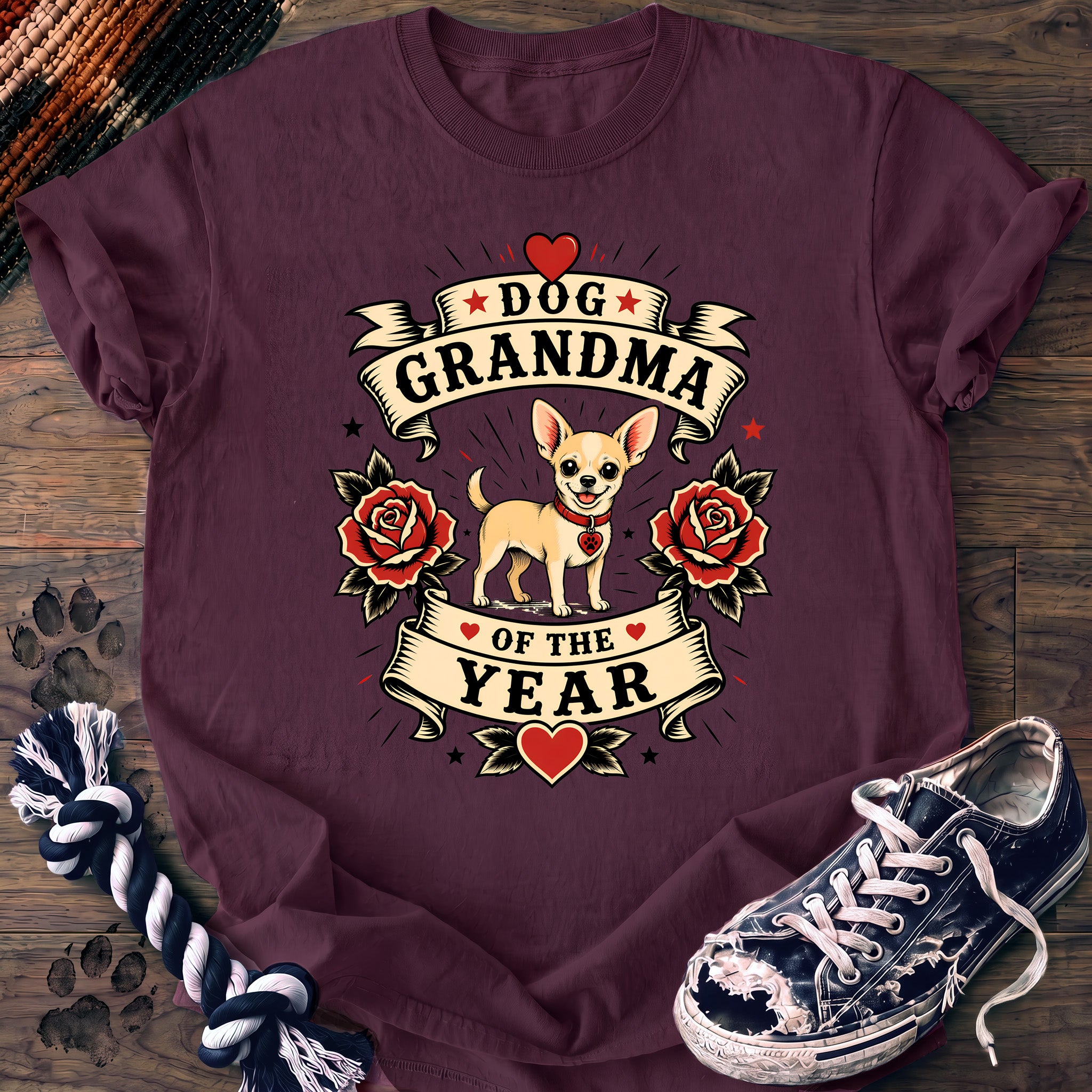 PAWSSION CLUB t-shirt in Berry color - SKU PC-0315