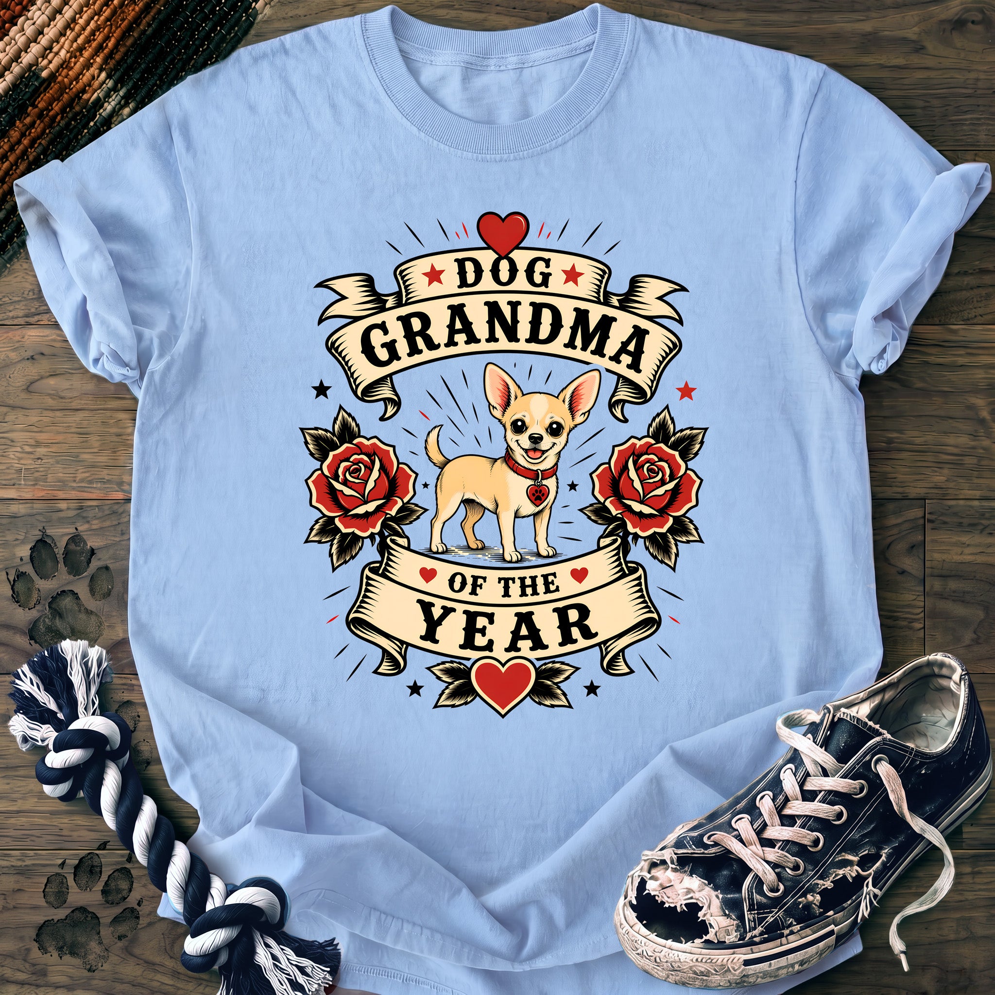 PAWSSION CLUB t-shirt in Chambray color - SKU PC-0315