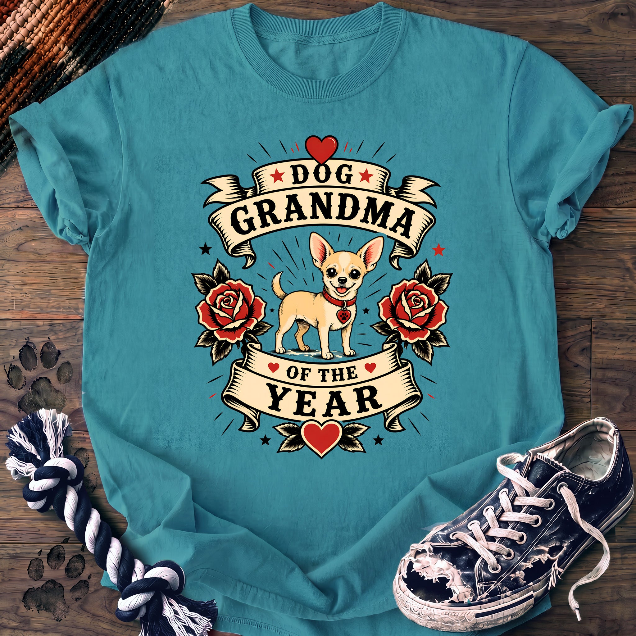 PAWSSION CLUB t-shirt in LagoonBlue color - SKU PC-0315