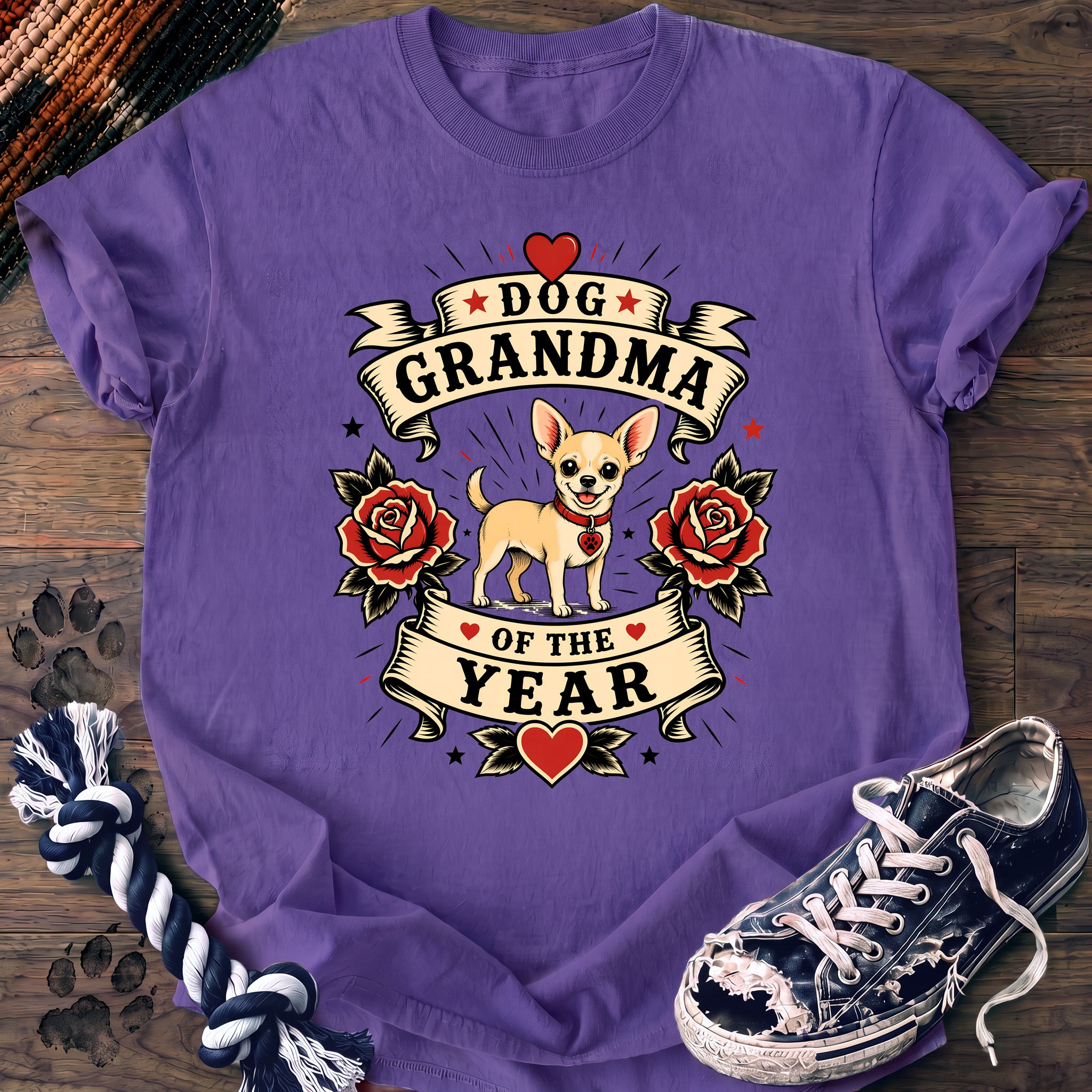 PAWSSION CLUB t-shirt in Violet color - SKU PC-0315