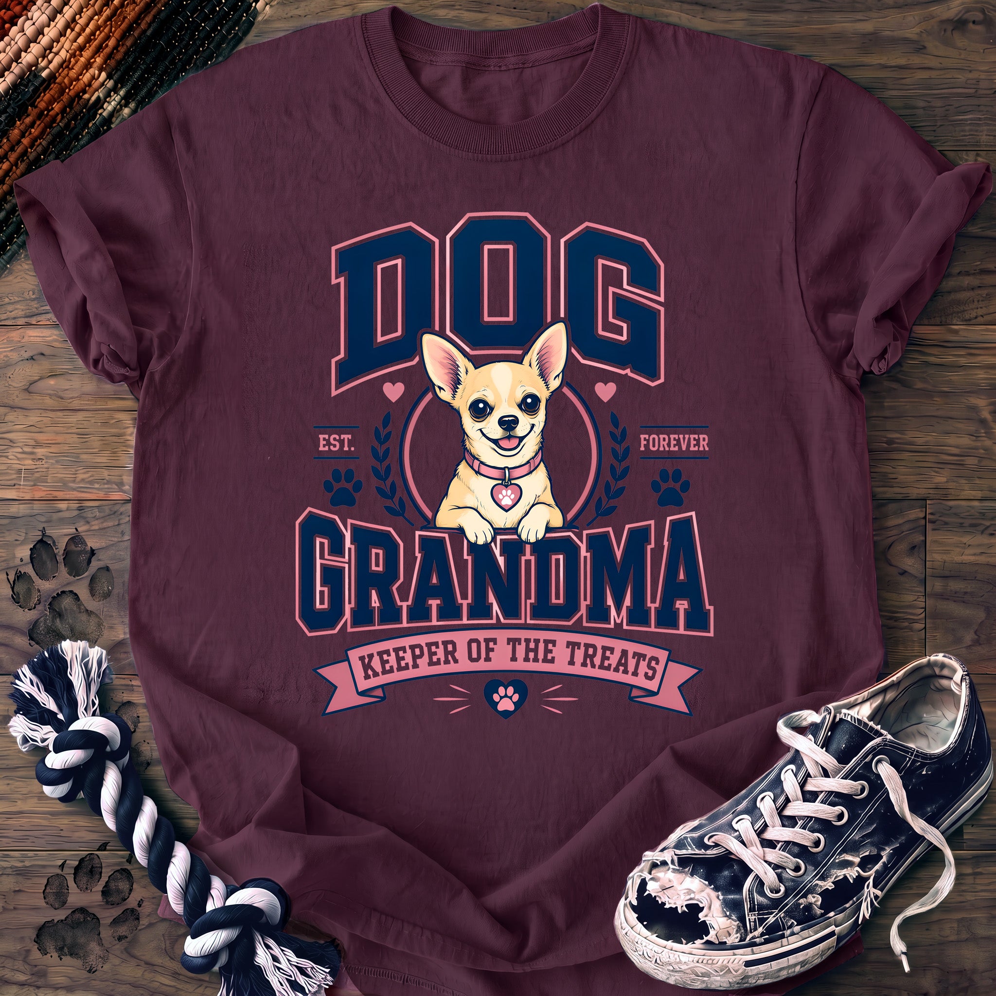 PAWSSION CLUB t-shirt in Berry color - SKU PC-0317