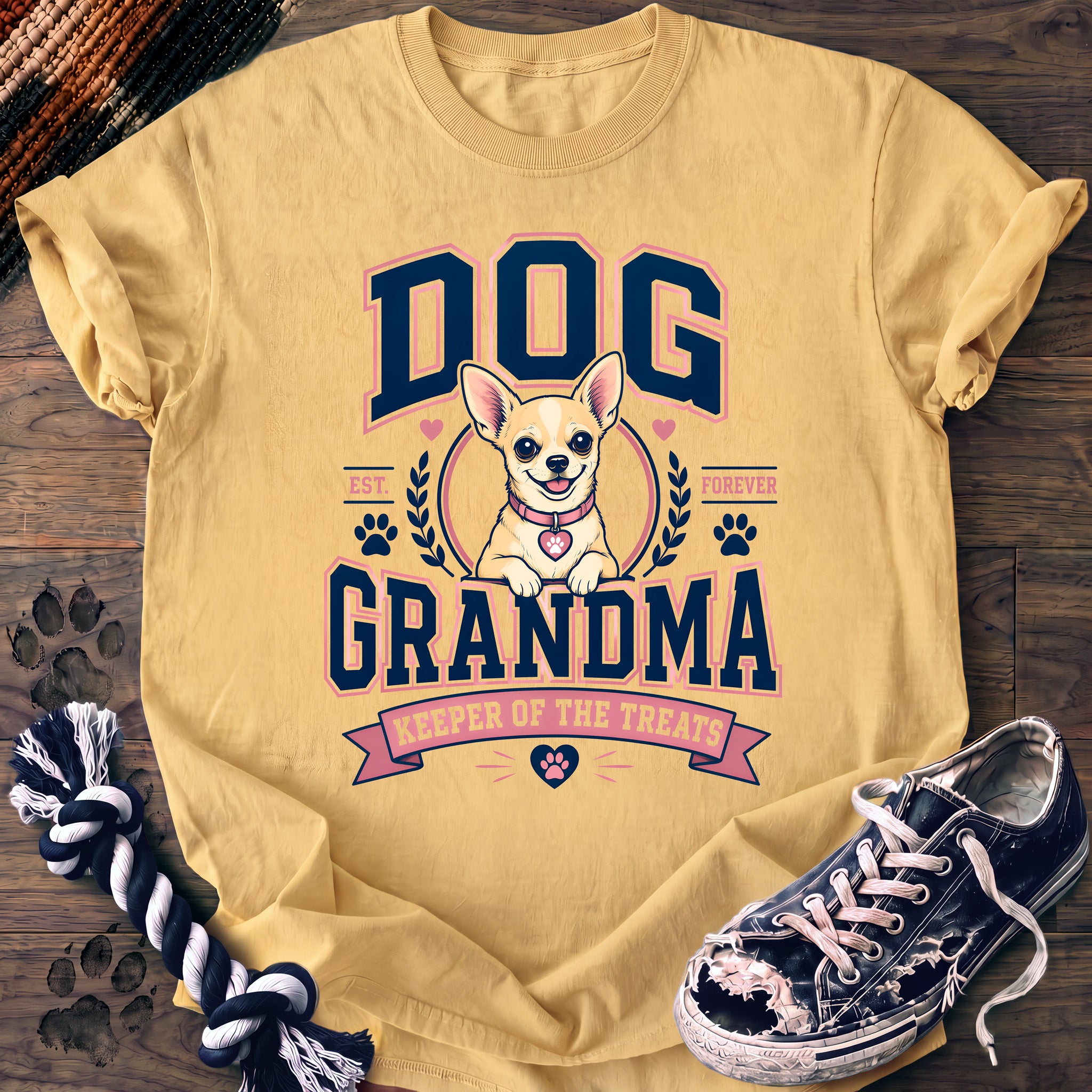 PAWSSION CLUB t-shirt in Butter color - SKU PC-0317