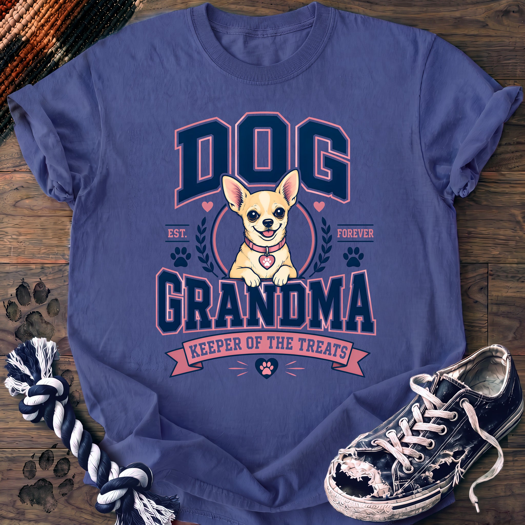 PAWSSION CLUB t-shirt in FloBlue color - SKU PC-0317