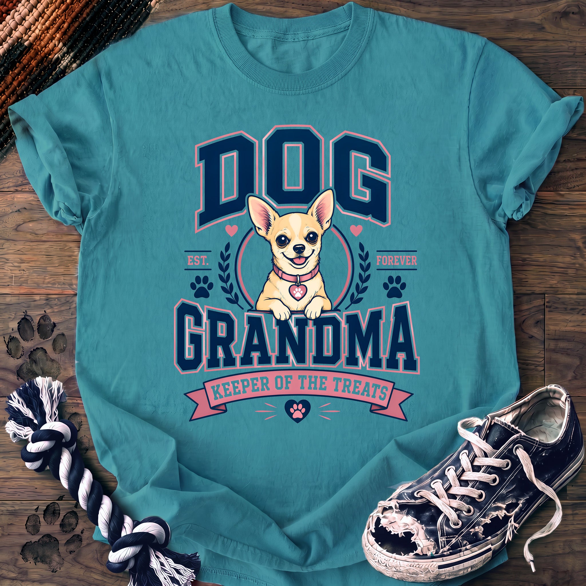 PAWSSION CLUB t-shirt in LagoonBlue color - SKU PC-0317