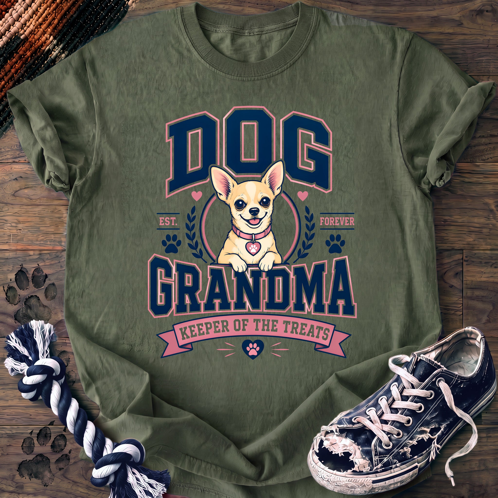 PAWSSION CLUB t-shirt in LightGreen color - SKU PC-0317