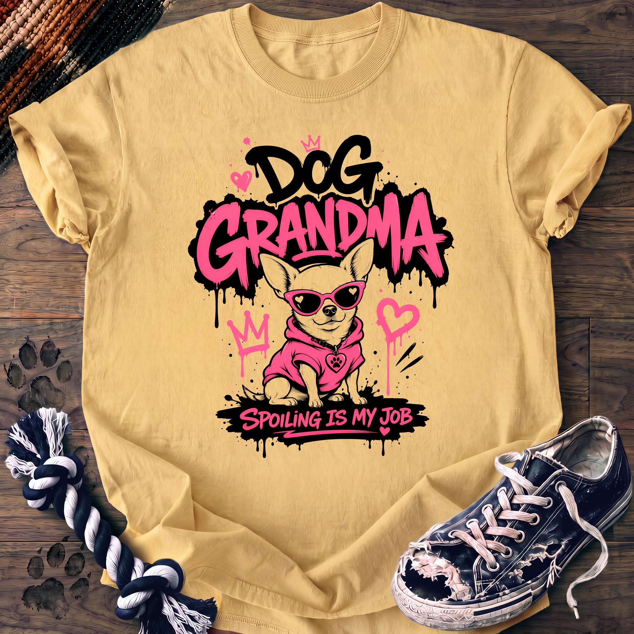 PAWSSION CLUB t-shirt in Butter color - SKU PC-0318