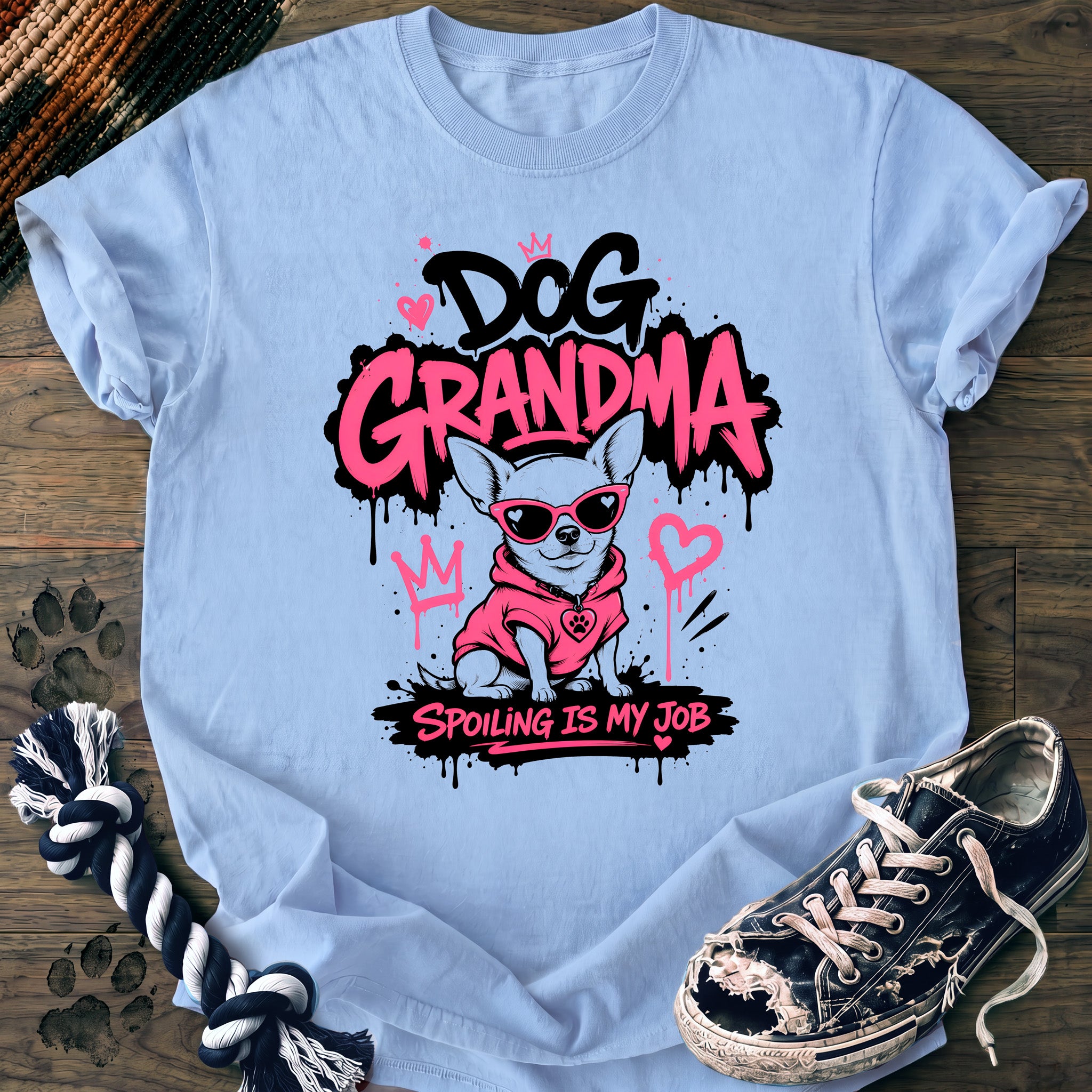 PAWSSION CLUB t-shirt in Chambray color - SKU PC-0318