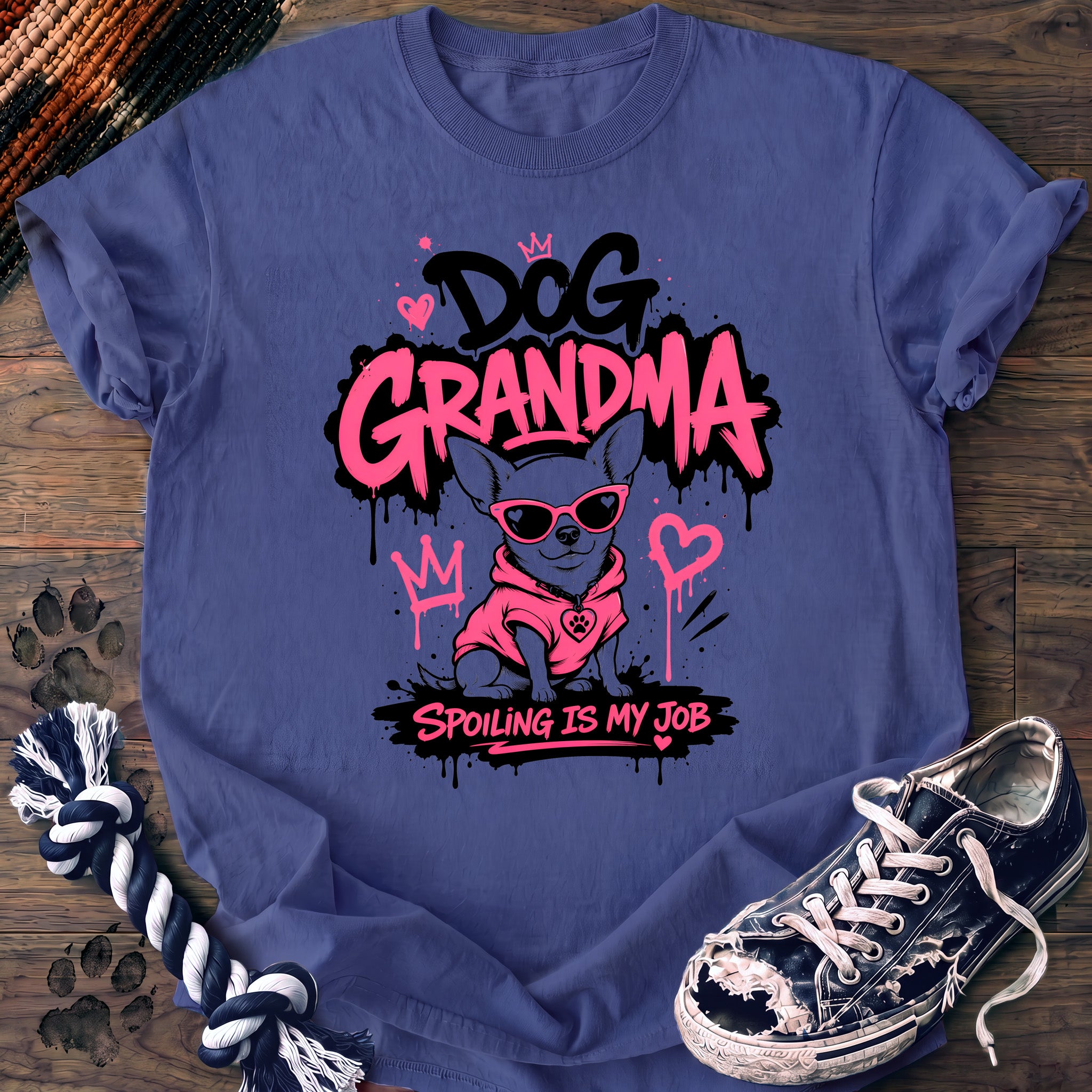 PAWSSION CLUB t-shirt in FloBlue color - SKU PC-0318