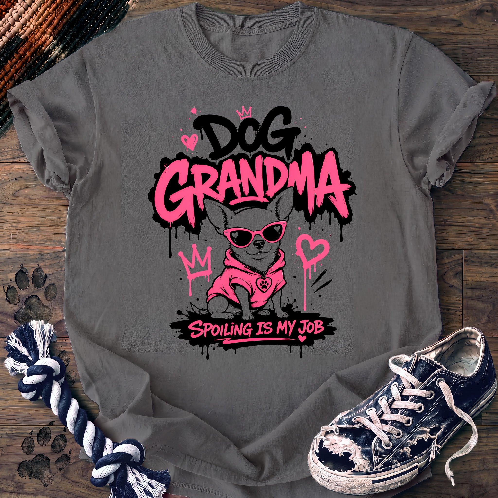 PAWSSION CLUB t-shirt in Grey color - SKU PC-0318