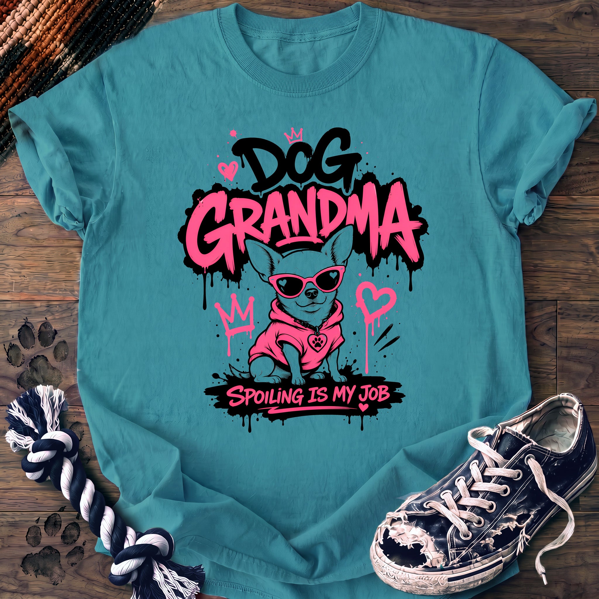 PAWSSION CLUB t-shirt in LagoonBlue color - SKU PC-0318