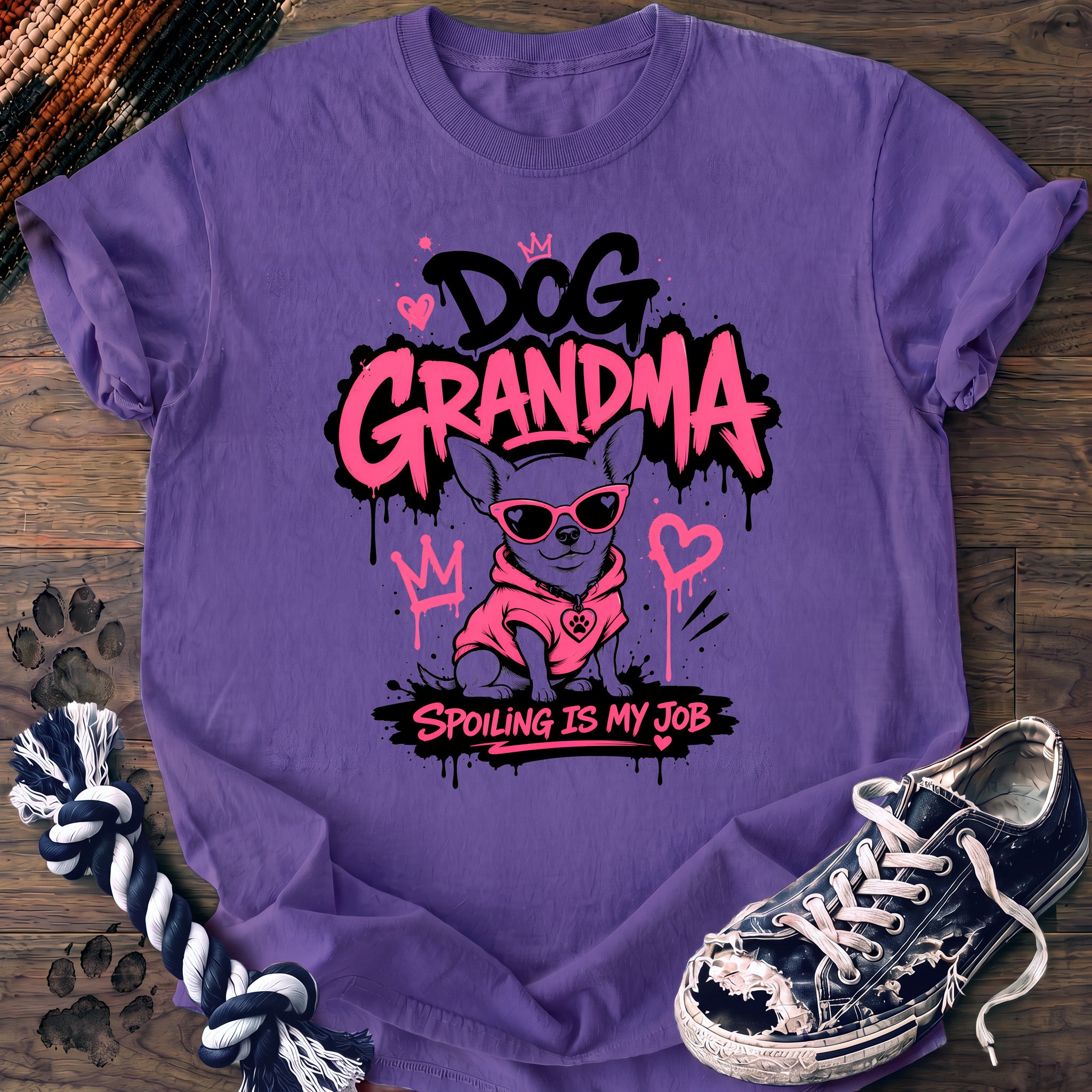 PAWSSION CLUB t-shirt in Violet color - SKU PC-0318