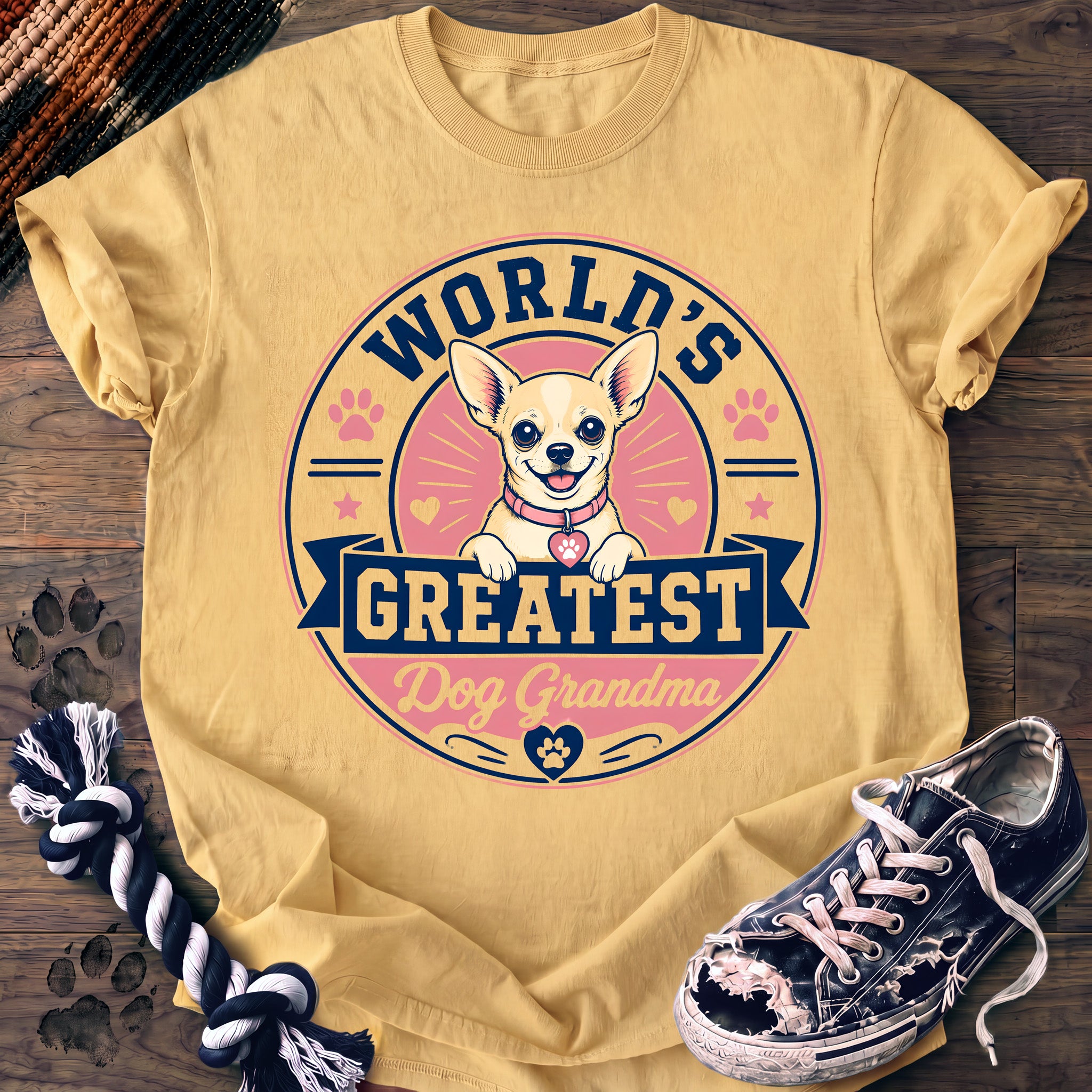 PAWSSION CLUB t-shirt in Butter color - SKU PC-0319