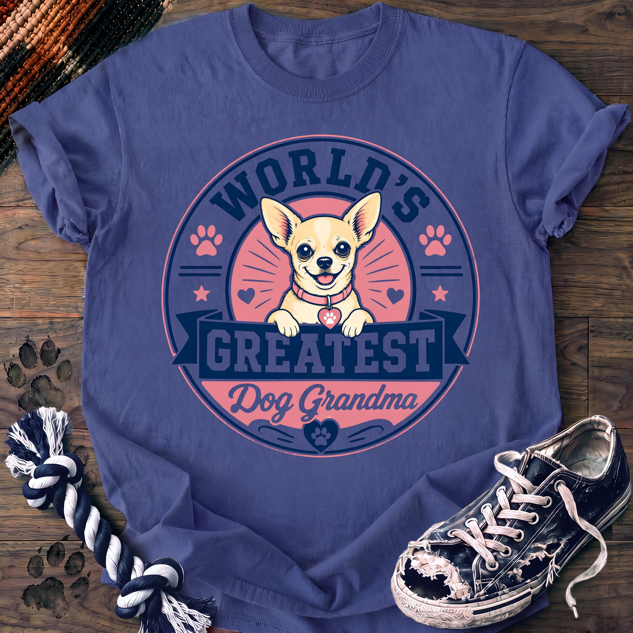 PAWSSION CLUB t-shirt in FloBlue color - SKU PC-0319